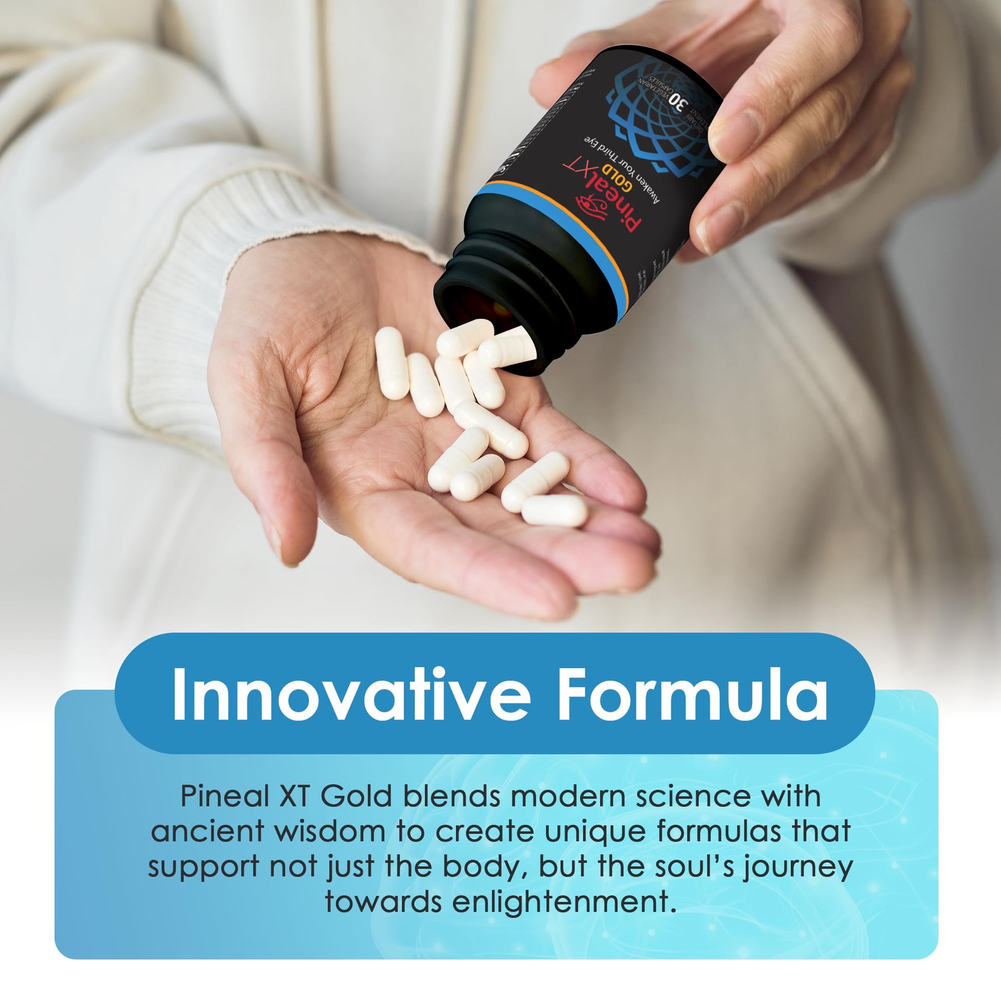 Nutraville Pineal XT Gold - Pineal Gland Supplement - Third Eye Awakening - Focus and Memory Supplement for Brain - 7 Powerful Ingredients Decalcify, Detox, and Activate Your Pineal Gland, 2 Pack Nutraville buy supplements canada