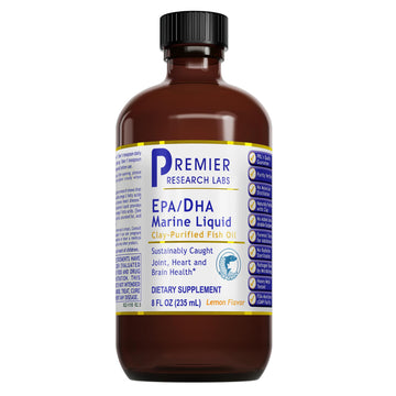 Premier Research Labs EPA/DHA Marine Liquid - Omega 3 Fish Oil Liquid, Omega 3 Liquid Fish Oil Supplement for Adults, Joint, Heart, & Brain Health Support - 8 Fl Oz Bottle Premier Research Labs buy supplements canada
