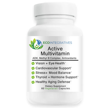 EcoIntegratives Active Multivitamin | ADK, Methyl B Complex, Antioxidants | Quatrefolic Folate, Methyl B12, P5P, Vitamin D3, K1/K2 | EcoIntegratives buy supplements canada