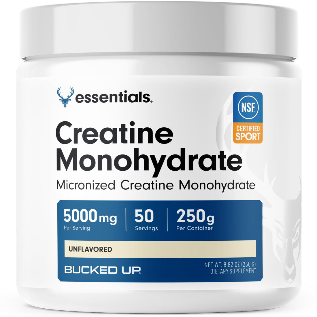 Bucked Up Pure Micronized Creatine Monohydrate for Women and Men - Easy to Mix and Unflavored - 5G Per Serving Bucked Up buy supplements canada