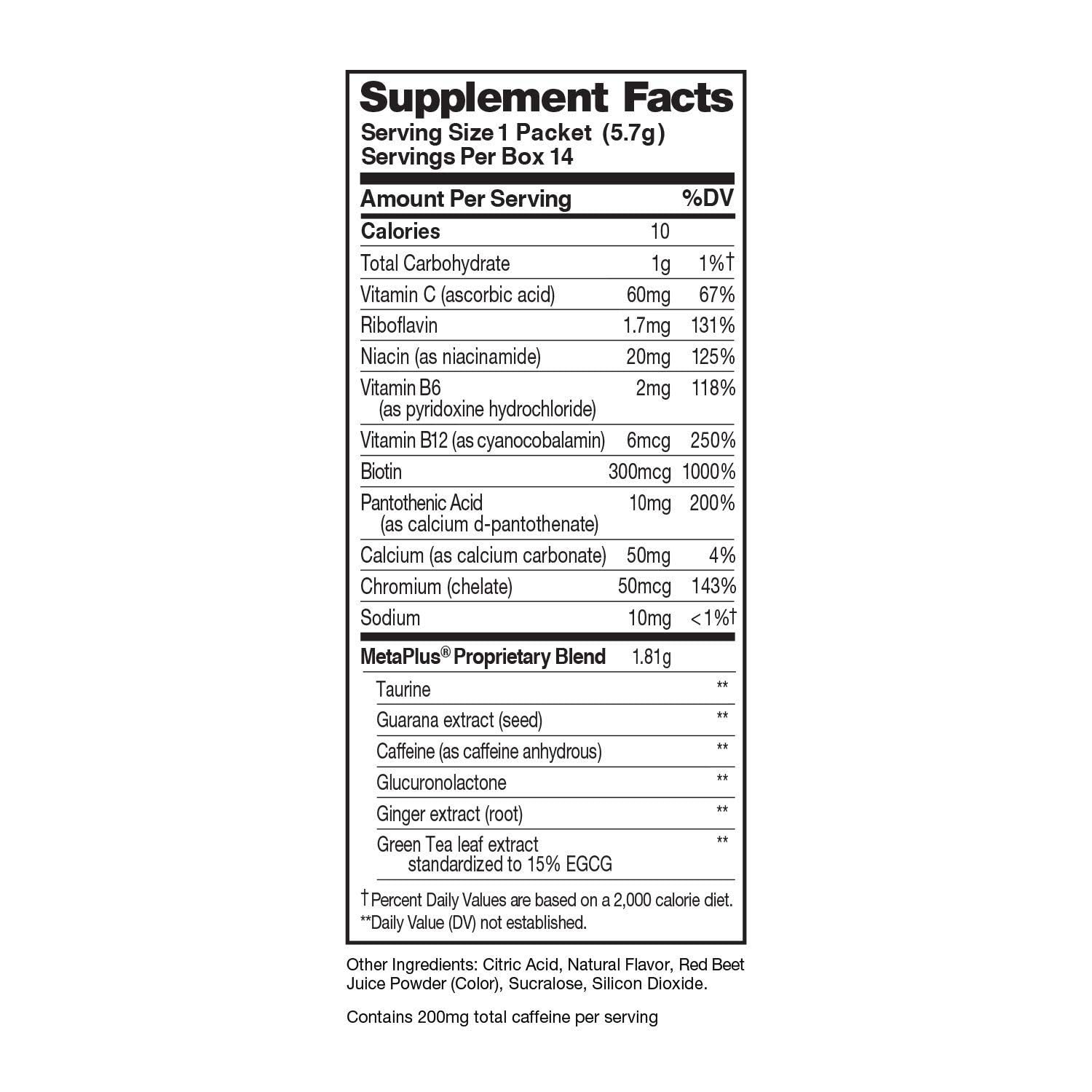 CELSIUS Dragonfruit Lime On-the-Go Powder Stick Packs, Zero Sugar 14 Count(Pack of 1) CELSIUS buy supplements canada