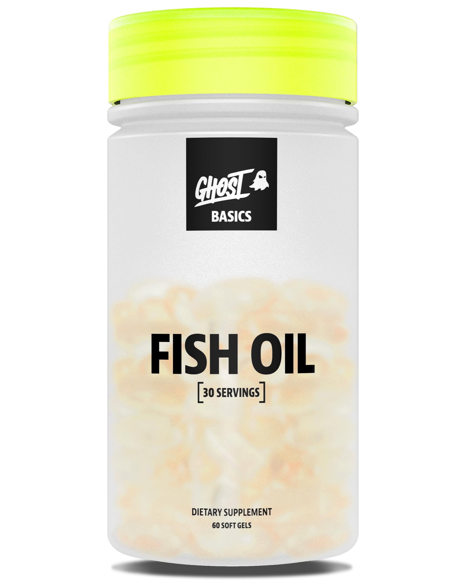GHOST Basics Fish Oil Supplement, 3000MG Daily Omega 3 Fatty Acids with DHA & EPA for Brain, Heart Health & Immunity Support - Gluten-Free & Soy-Free - 60 Enteric Coated Softgels GHOST buy supplements canada