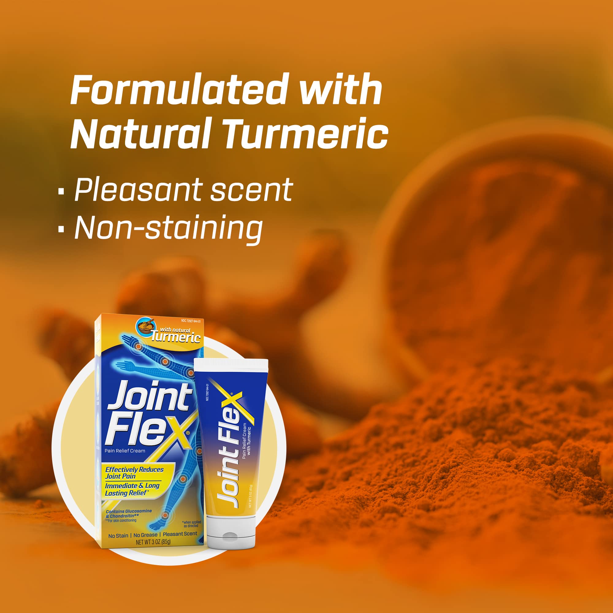 JOINTFLEX Pain Relief Cream with Turmeric, Arthritis Pain Relief, Joint Pain Relief, 3 Ounce Tube JointFlex buy supplements canada