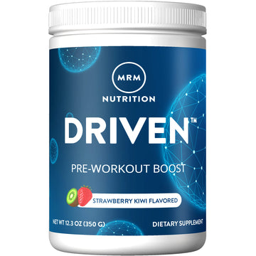 MRM Nutrition Driven Pre-Workout Powder | Strawberry Kiwi Flavored | 125mg Caffeine MRM buy supplements canada