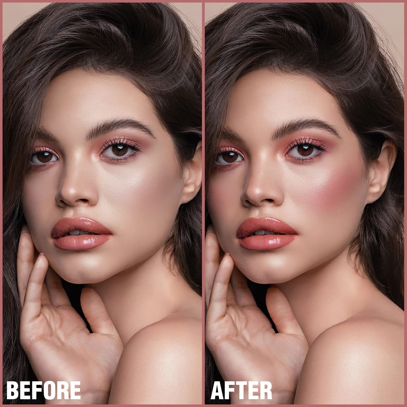 FOCALLURE Cream Blush Makeup,Buildable Blush Stick for Cheeks,Matte and Dewy Finish,Long Wearing,Easy Application,Lightweight Multi Stick,ROSE FLUSH FOCALLURE buy supplements canada