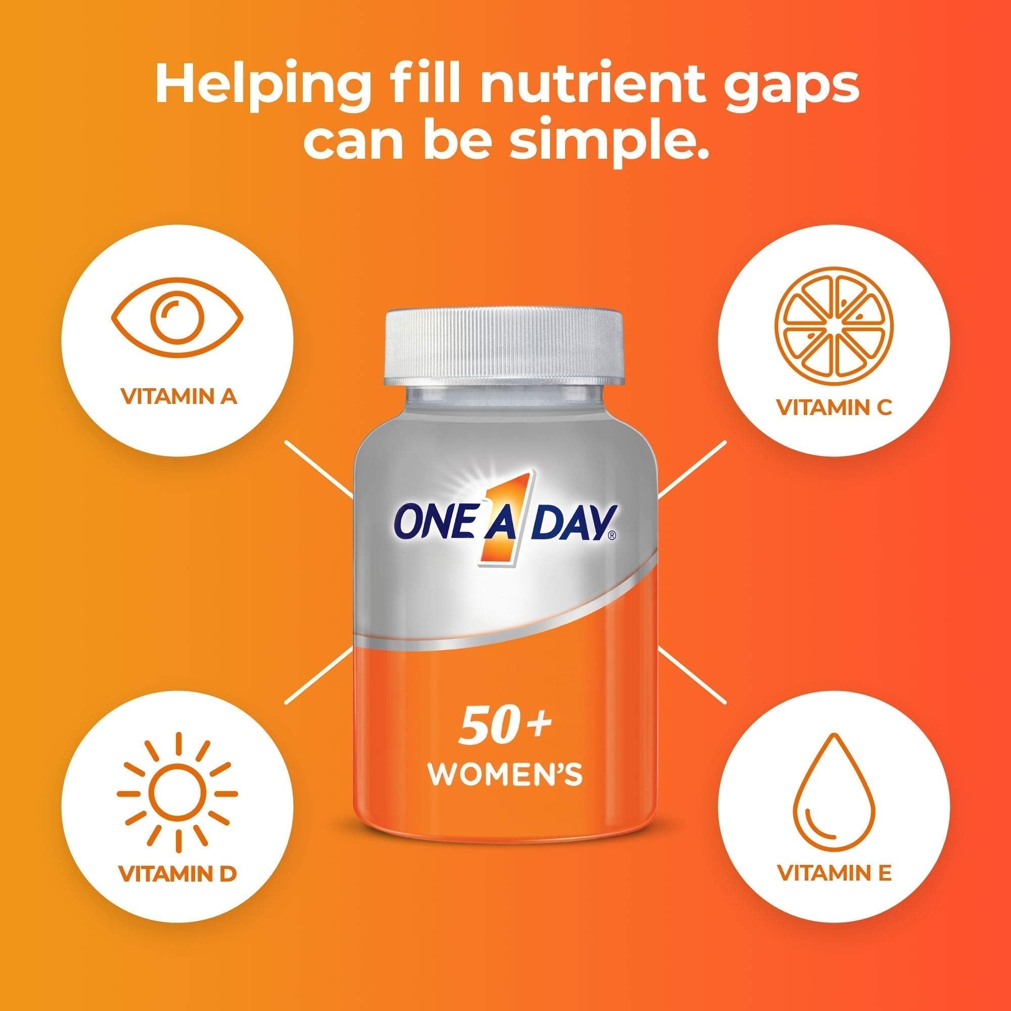 One A Day Women’s 50+ Multivitamins Tablet, Multivitamin for Women with Vitamin A, C, D ONE A DAY buy supplements canada