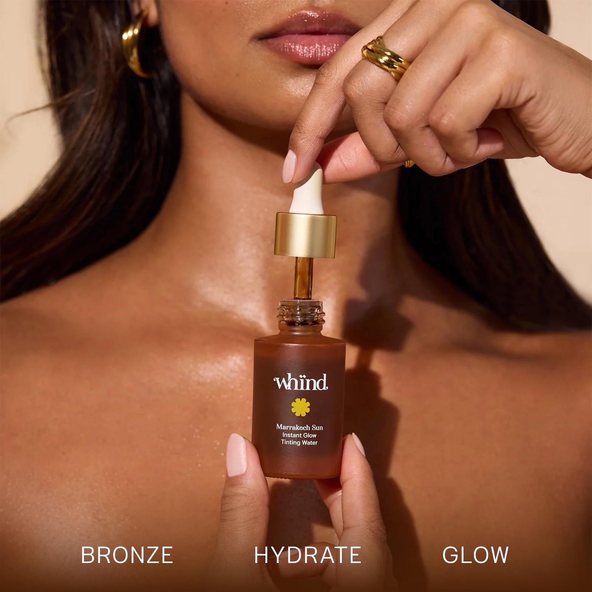 WHIND Marrakech Sun Tinting Water – Lightweight Self-Tanning Drops with Hyaluronic Acid & Glycerin for a Buildable Natural Glow – 30ml WHIND buy supplements canada