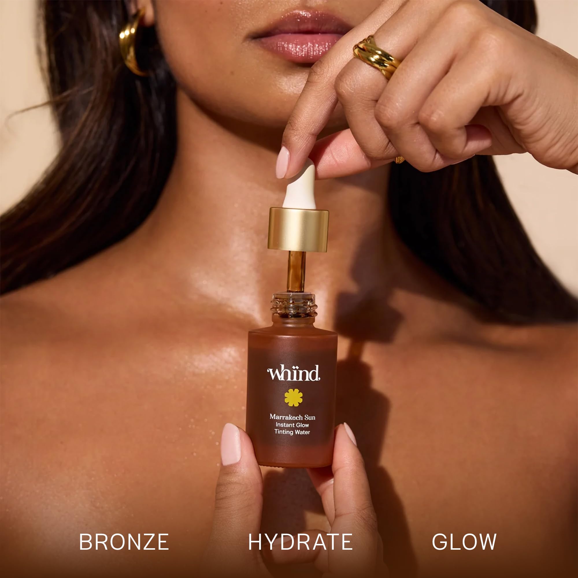 WHIND Marrakech Sun Tinting Water – Lightweight Self-Tanning Drops with Hyaluronic Acid & Glycerin for a Buildable Natural Glow – 30ml WHIND buy supplements canada