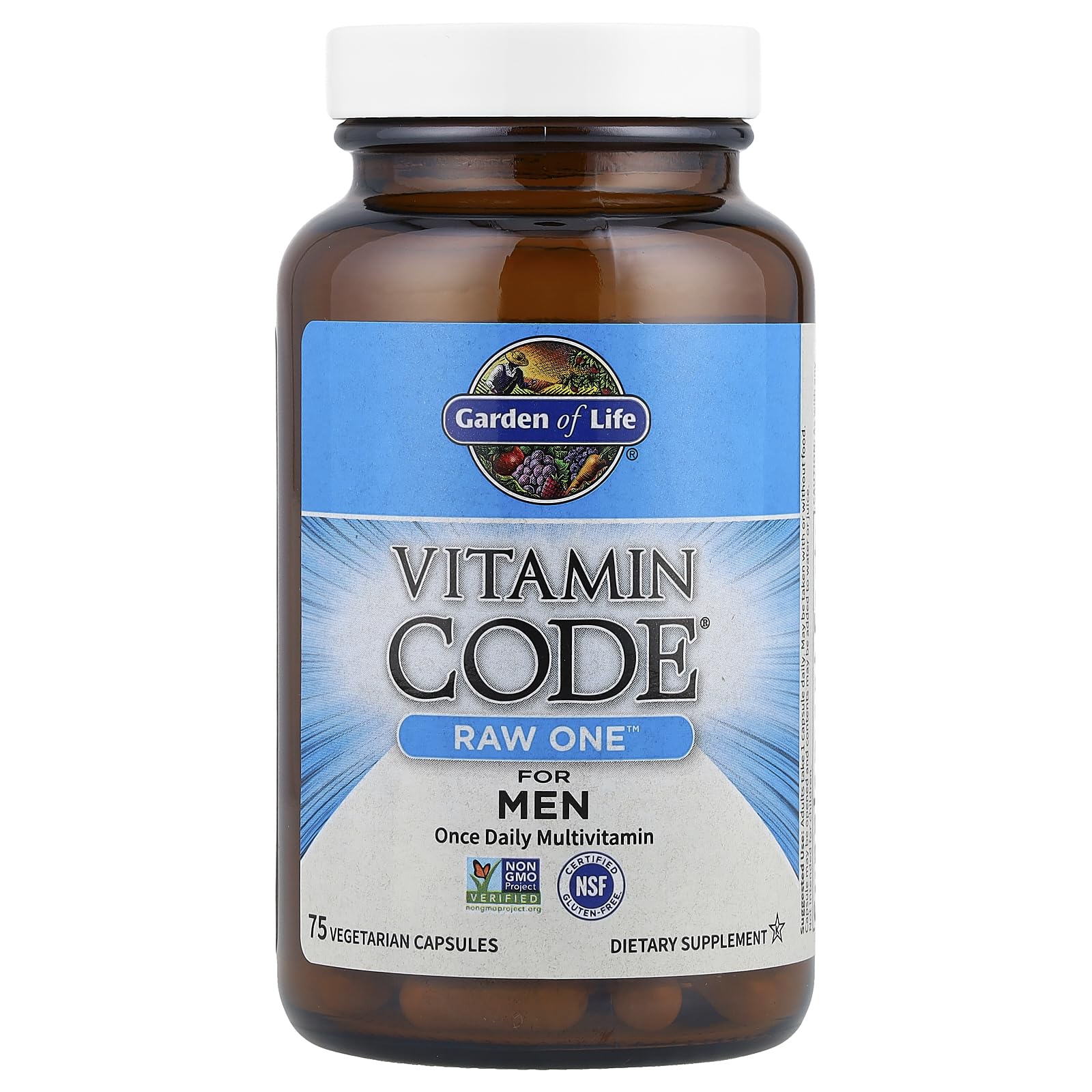 Garden of Life Vitamin Code Raw One for Men, Once Daily Multivitamin, 75 Capsules, One a Day Mens Vitamins Plus Fruit, Veggies & Probiotics for Mens Health Garden of Life buy supplements canada
