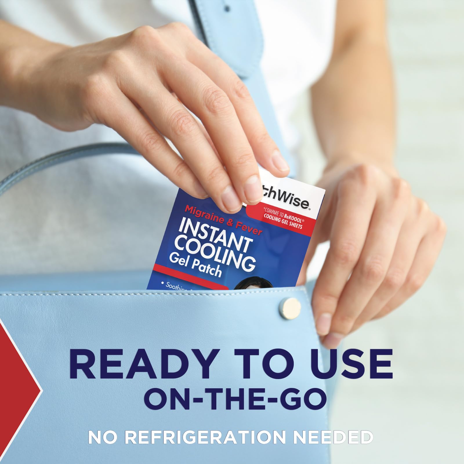 HealthWise Instant Cool Gel Patches | Migraine & Fever Relief | 12-Count | 4.75” x 2” | Soothing Menthol Vapors | Non-Medicated Formula HealthWise buy supplements canada