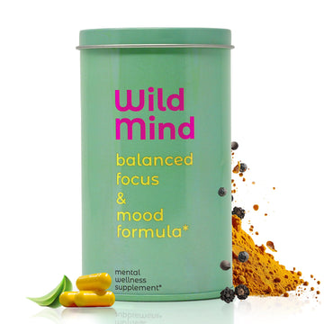 Wild Mind Mental Clarity Balanced Focus & Mood Support Supplement for Mental Wellness– 4-Ingredient Nootropic Brain Support for Calm & Energy – Vegan, 90 Capsules, 30-Day Supply Wild Mind buy supplements canada