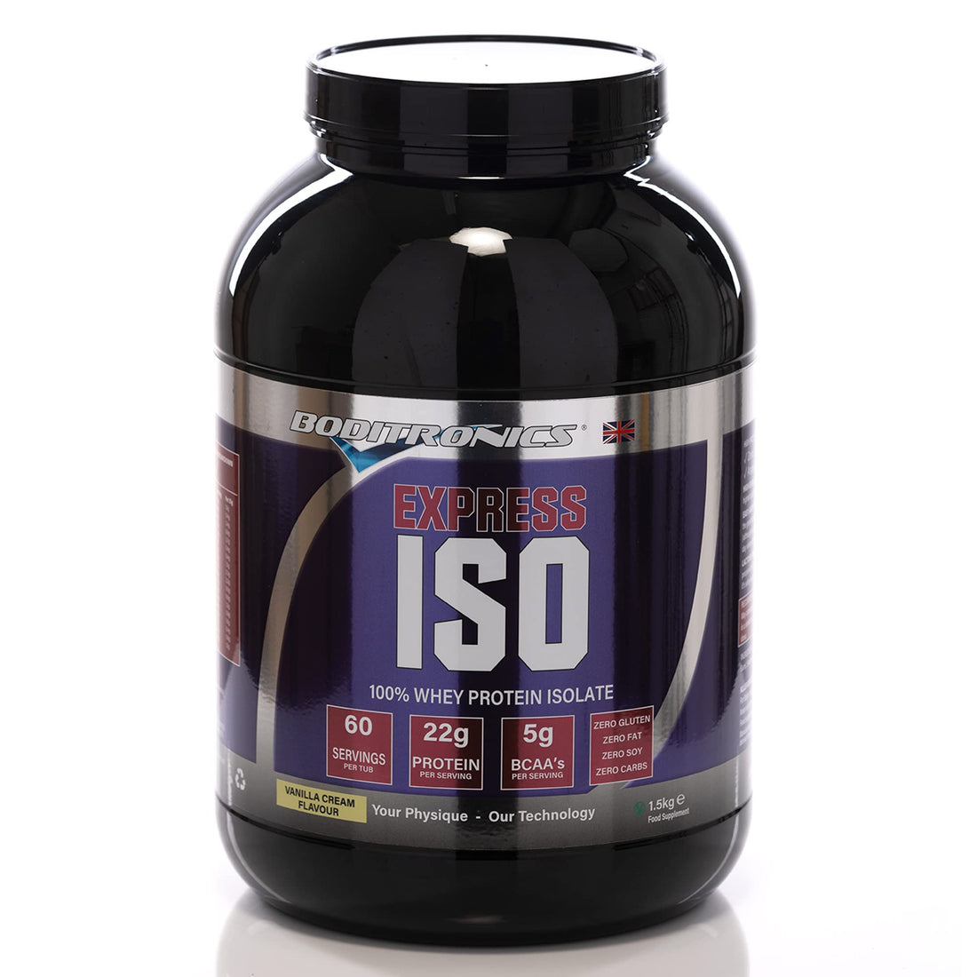 Boditronics 1.5 kg Iso Express Whey 100% Whey Isolate Protein Powder with Occurring Amino Acid Boditronics buy supplements canada