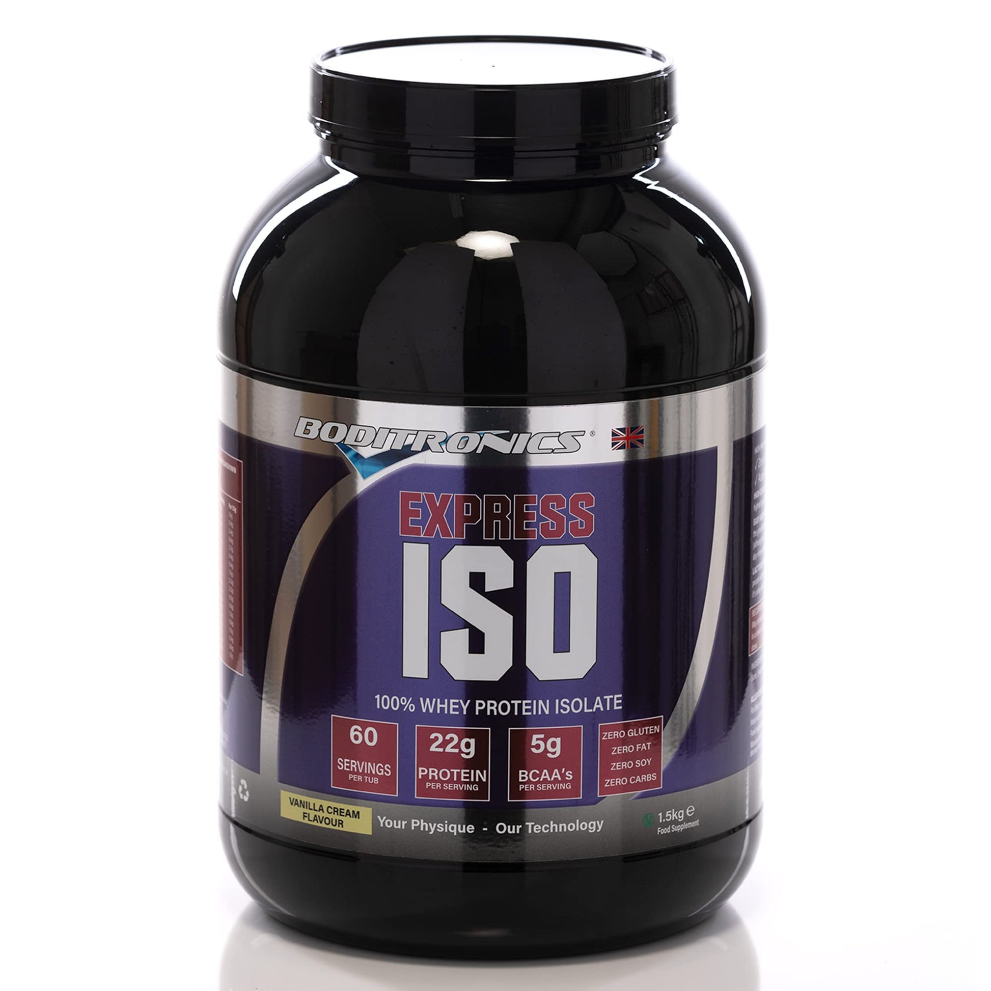 Boditronics 1.5 kg Iso Express Whey 100% Whey Isolate Protein Powder with Occurring Amino Acid Boditronics buy supplements canada