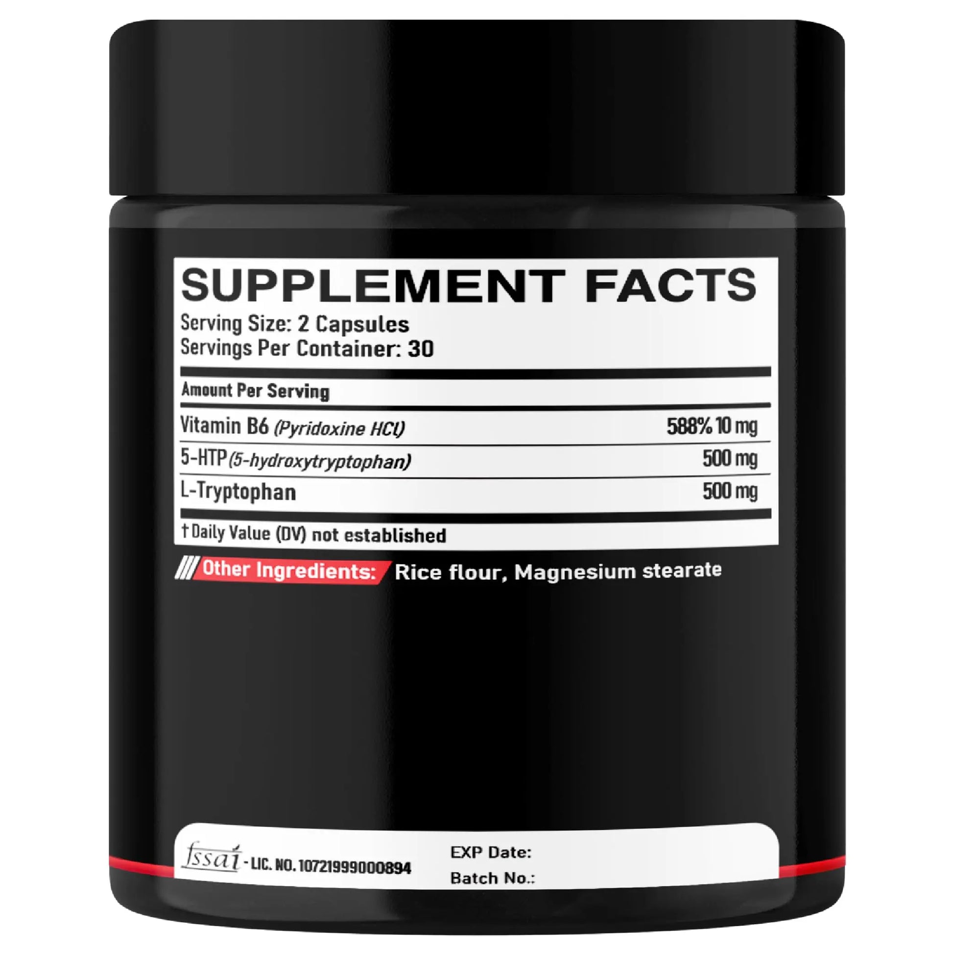 DEDICAD 5 HTP Supplement 1010mg - 60 Capsules - 3in1 Combined with Vitamin B6, L-Tryptophan - Comfortable Mood, Brain Health, Body Management & Immune System Support DEDICAD buy supplements canada