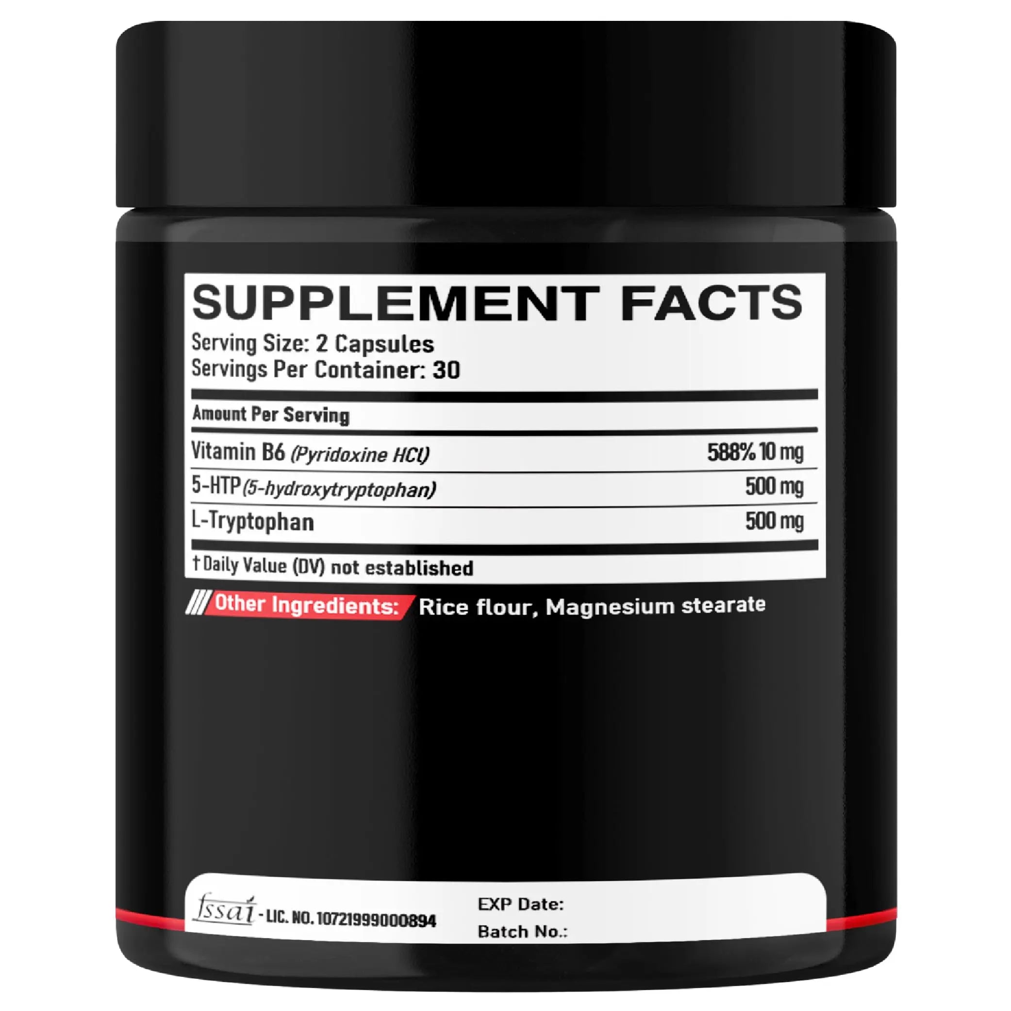 DEDICAD 5 HTP Supplement 1010mg - 60 Capsules - 3in1 Combined with Vitamin B6, L-Tryptophan - Comfortable Mood, Brain Health, Body Management & Immune System Support DEDICAD buy supplements canada