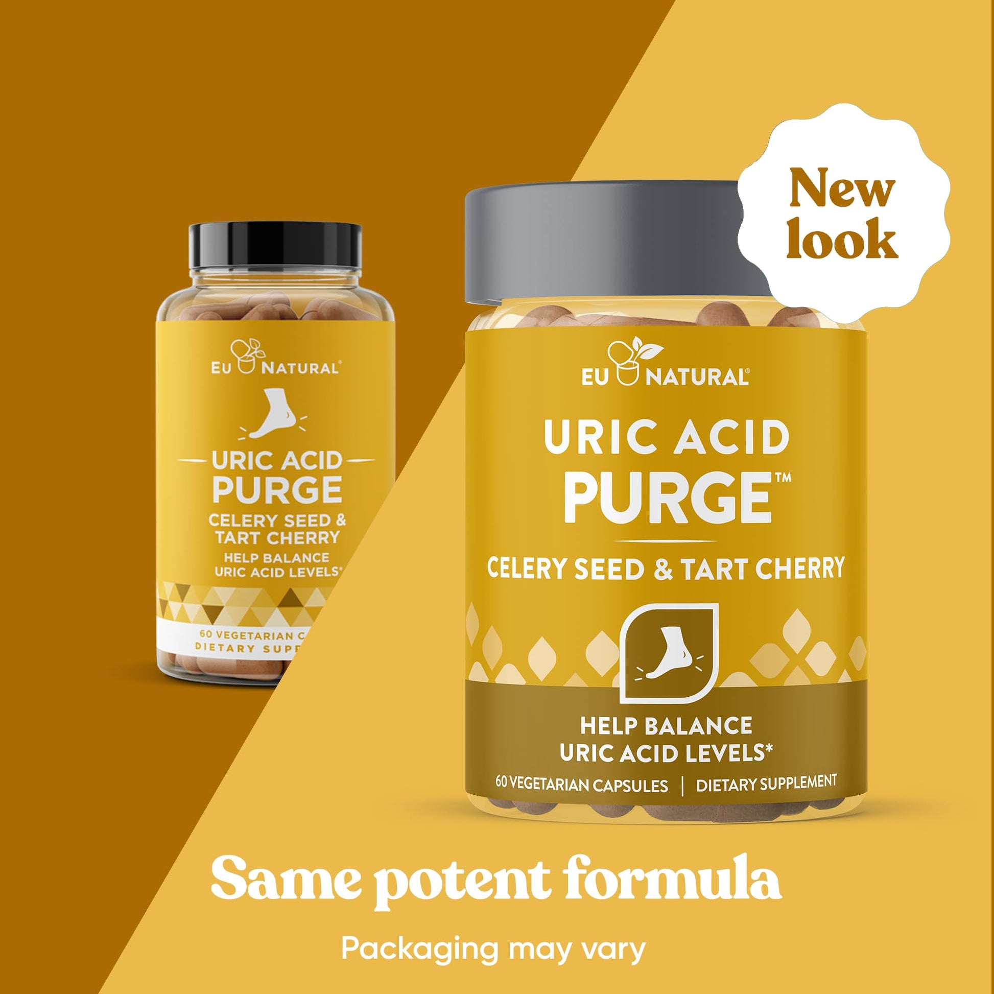 Eu Natural Purge Uric Acid Flush - Eat & Drink What You Want - Uric Acid Support for Joints & Mobility with Celery Seed Eu Natural buy supplements canada