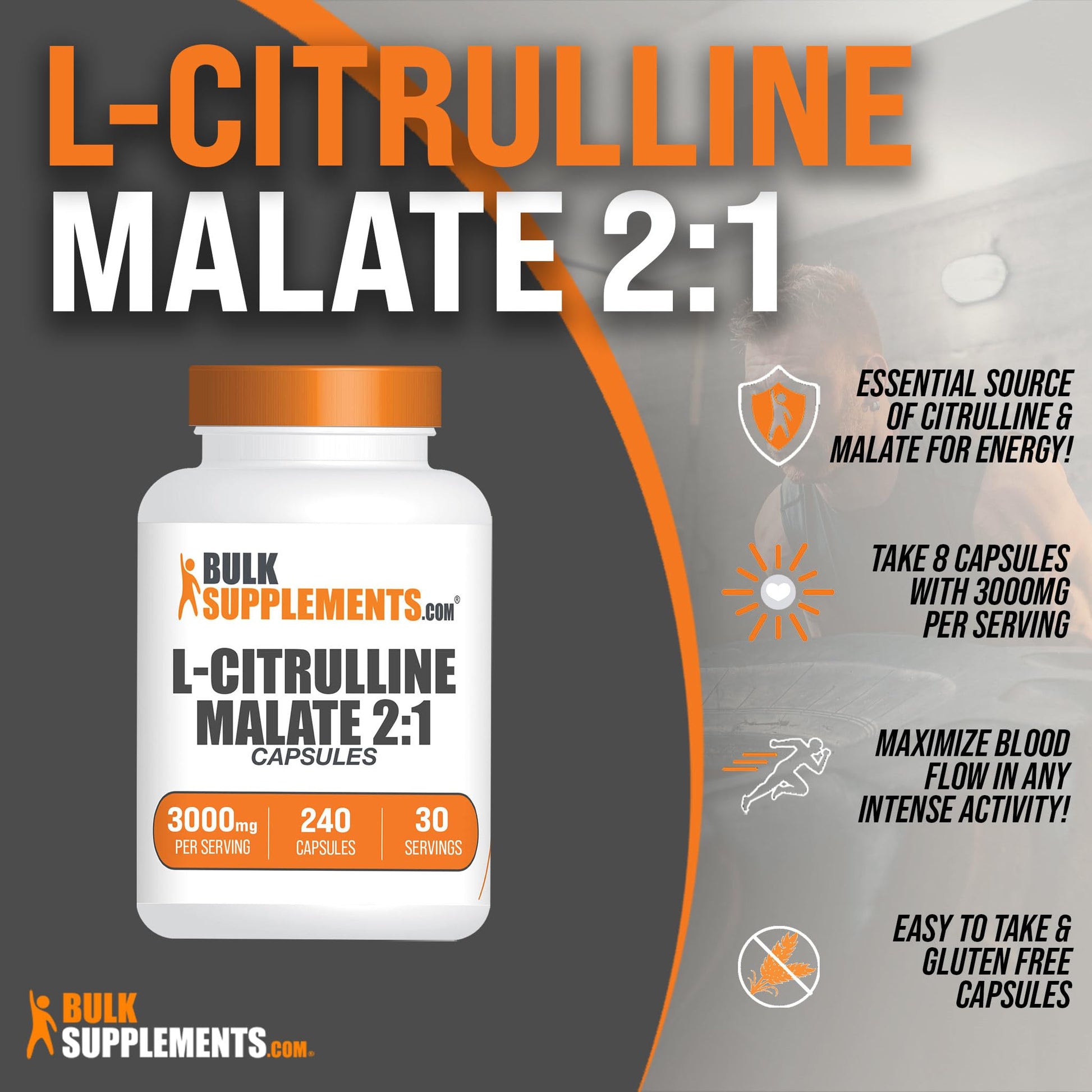 BULKSUPPLEMENTS.COM L-Citrulline Malate Capsules - Citrulline Malate 3000mg BULKSUPPLEMENTS.COM buy supplements canada