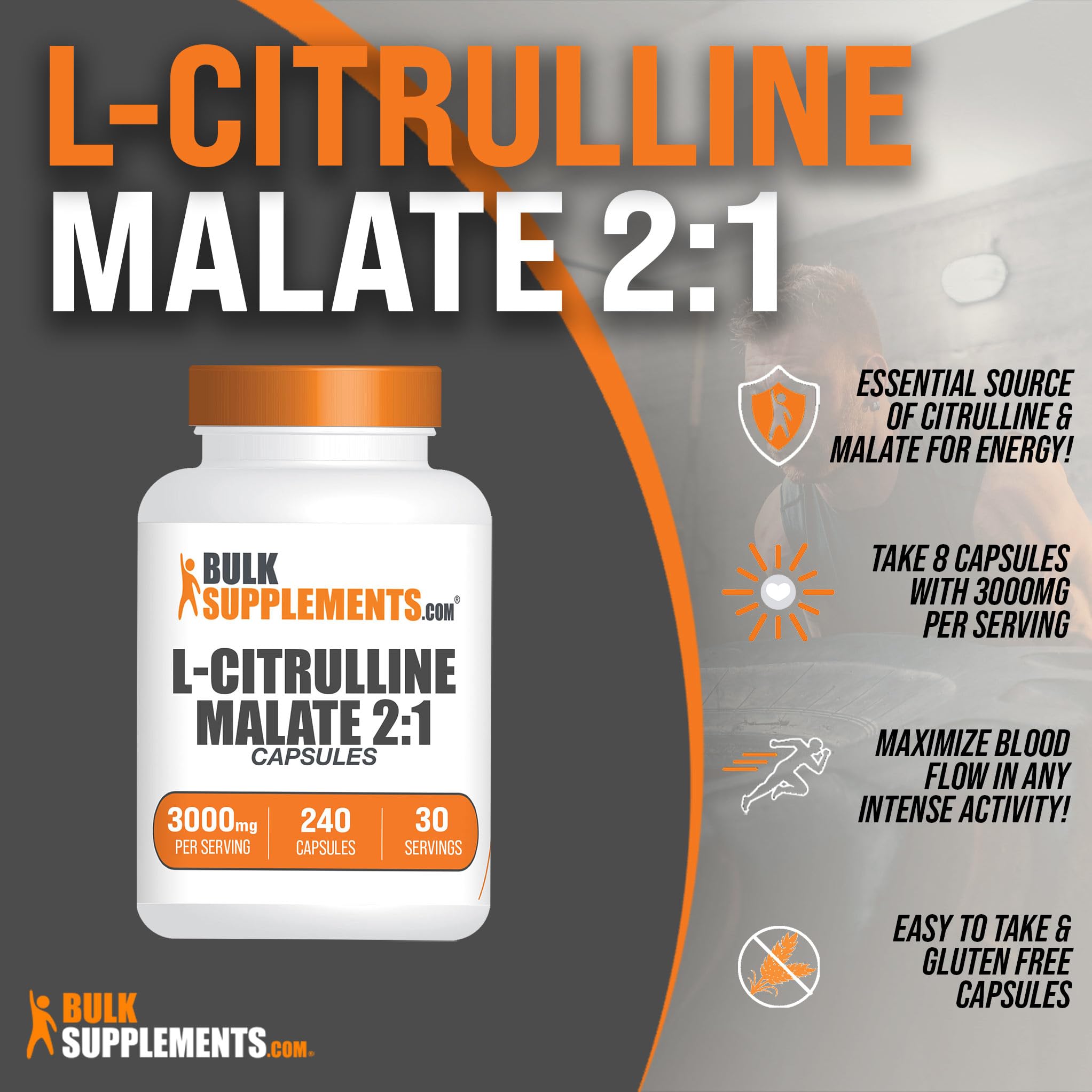 BULKSUPPLEMENTS.COM L-Citrulline Malate Capsules - Citrulline Malate 3000mg BULKSUPPLEMENTS.COM buy supplements canada