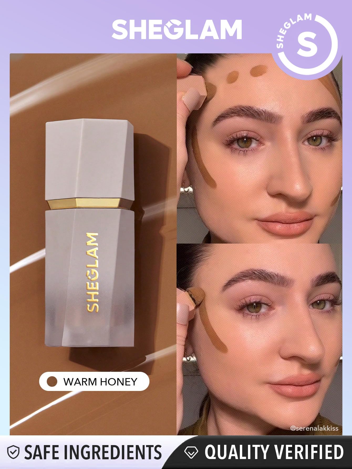 SHEGLAM Sun Sculpt Liquid Contour Stick Long Lasting Cream Bronzer Makeup-Warm Honey SHEGLAM buy supplements canada