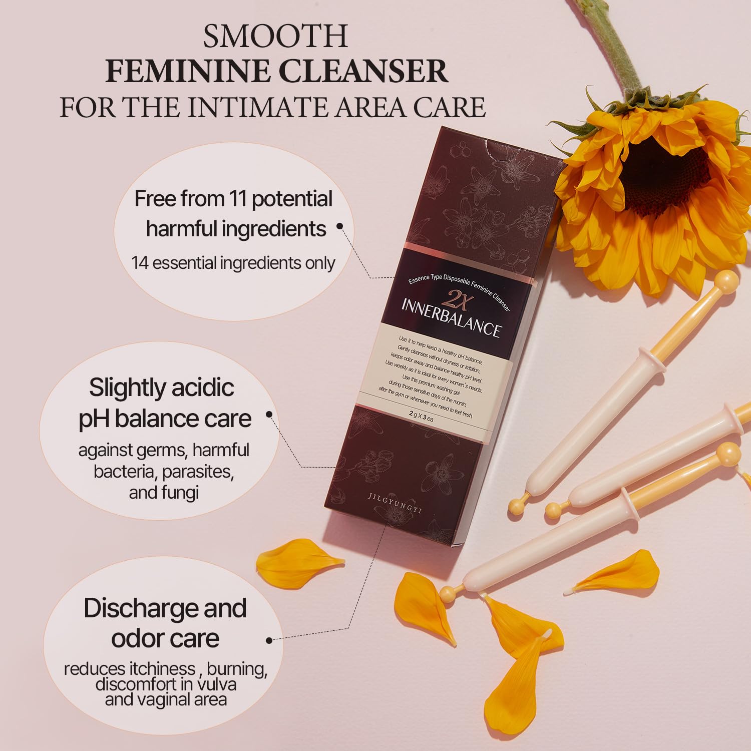 JilGyungYi 2X Inner Balance Intimate Feminine Cleansing Wash PH Balanced Odor Relief JilGyungYi buy supplements canada