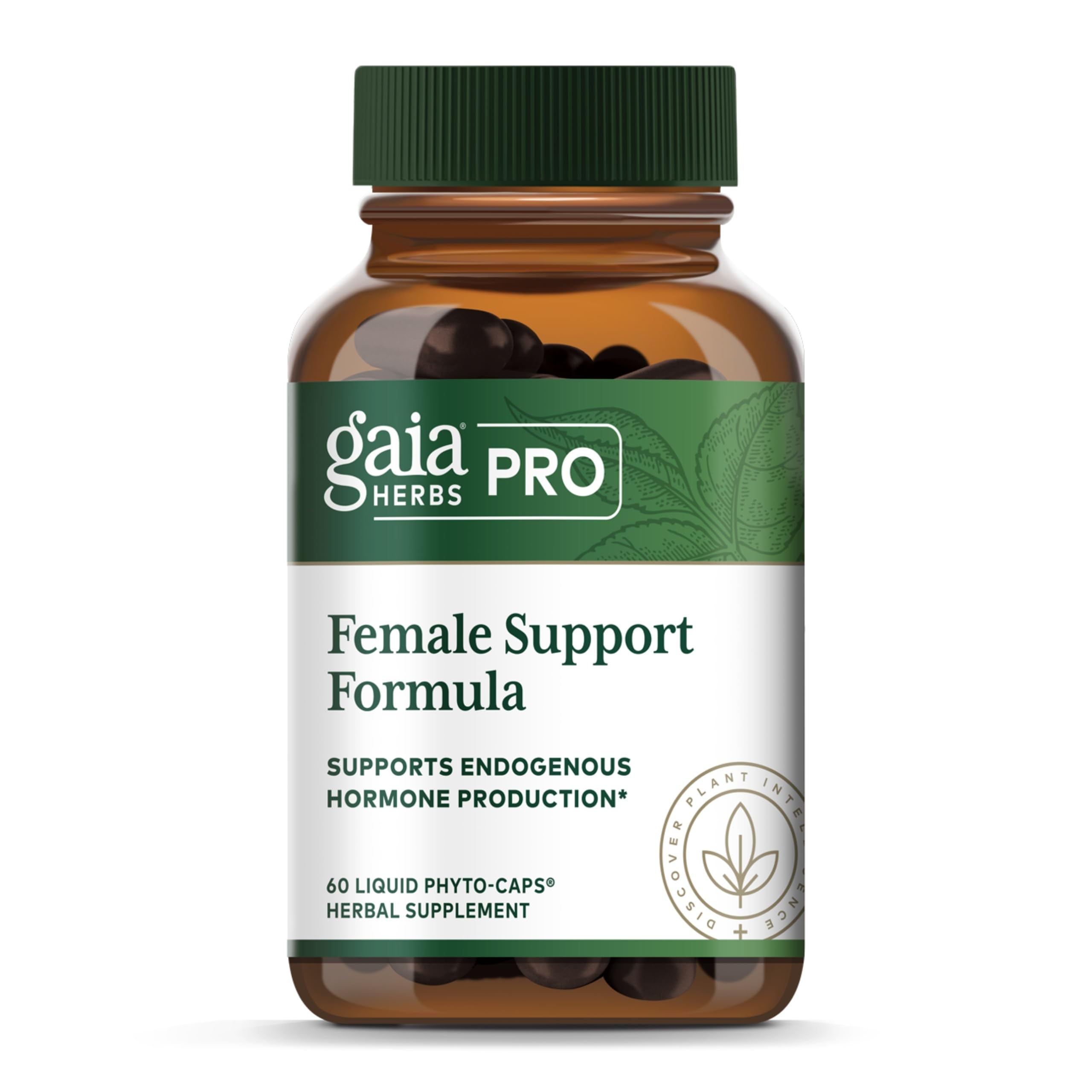 GAIA HERBS PRO Female Support Formula - Supports Healthy PMS & Menopause Fluctuations with Alfalfa Leaf, Black Cohosh Root Extract, Dandelion Root & More* - Vegan - 60 Liquid Phyto-Caps (60 Servings) Gaia Herbs PRO buy supplements canada