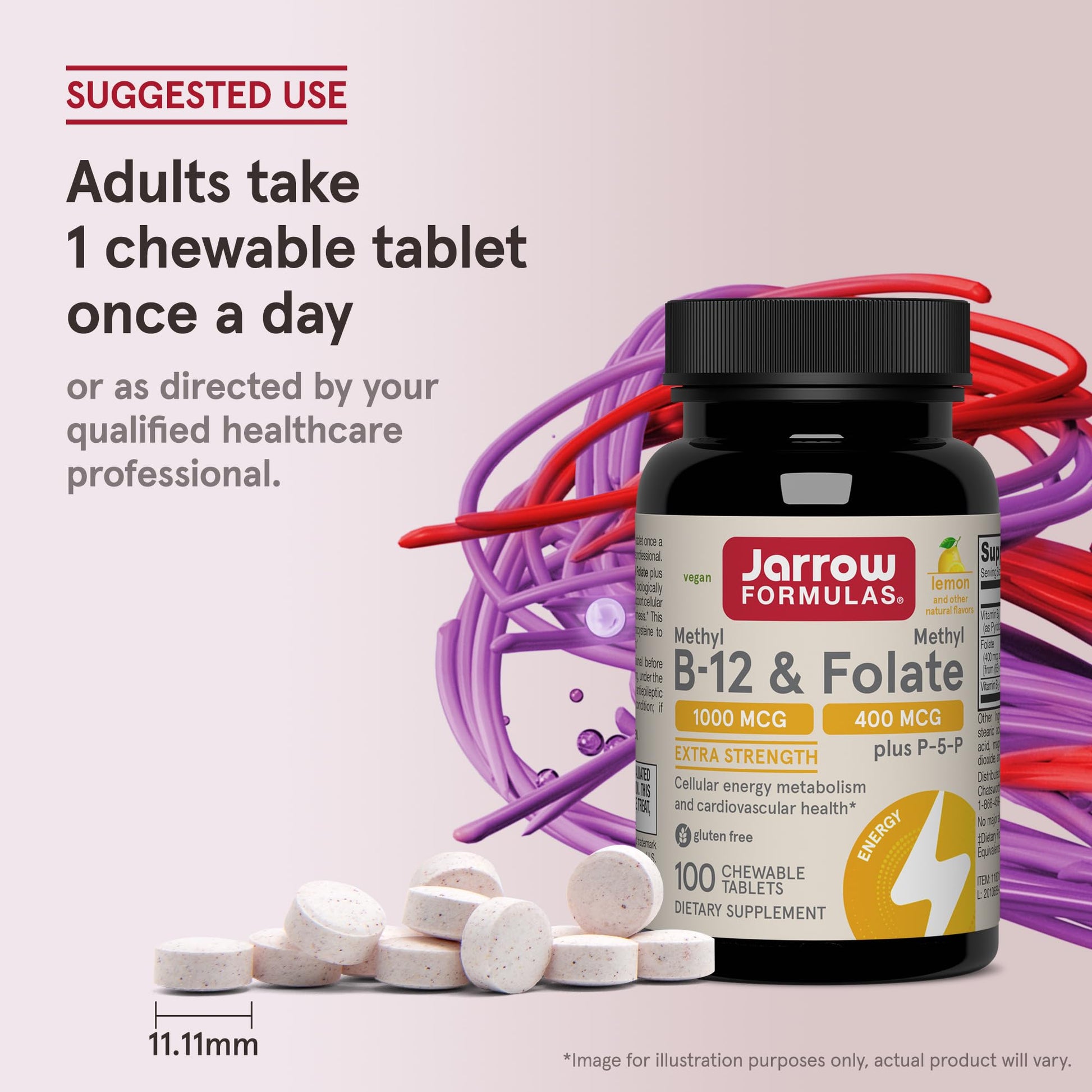 Jarrow Formulas Methyl B-12 & Methyl Folate, Bioactive Vitamin B9 & Vitamin B12 Supplement, Supports Cellular Energy Production, Healthy Brain Function & Metabolism Jarrow Formulas buy supplements canada