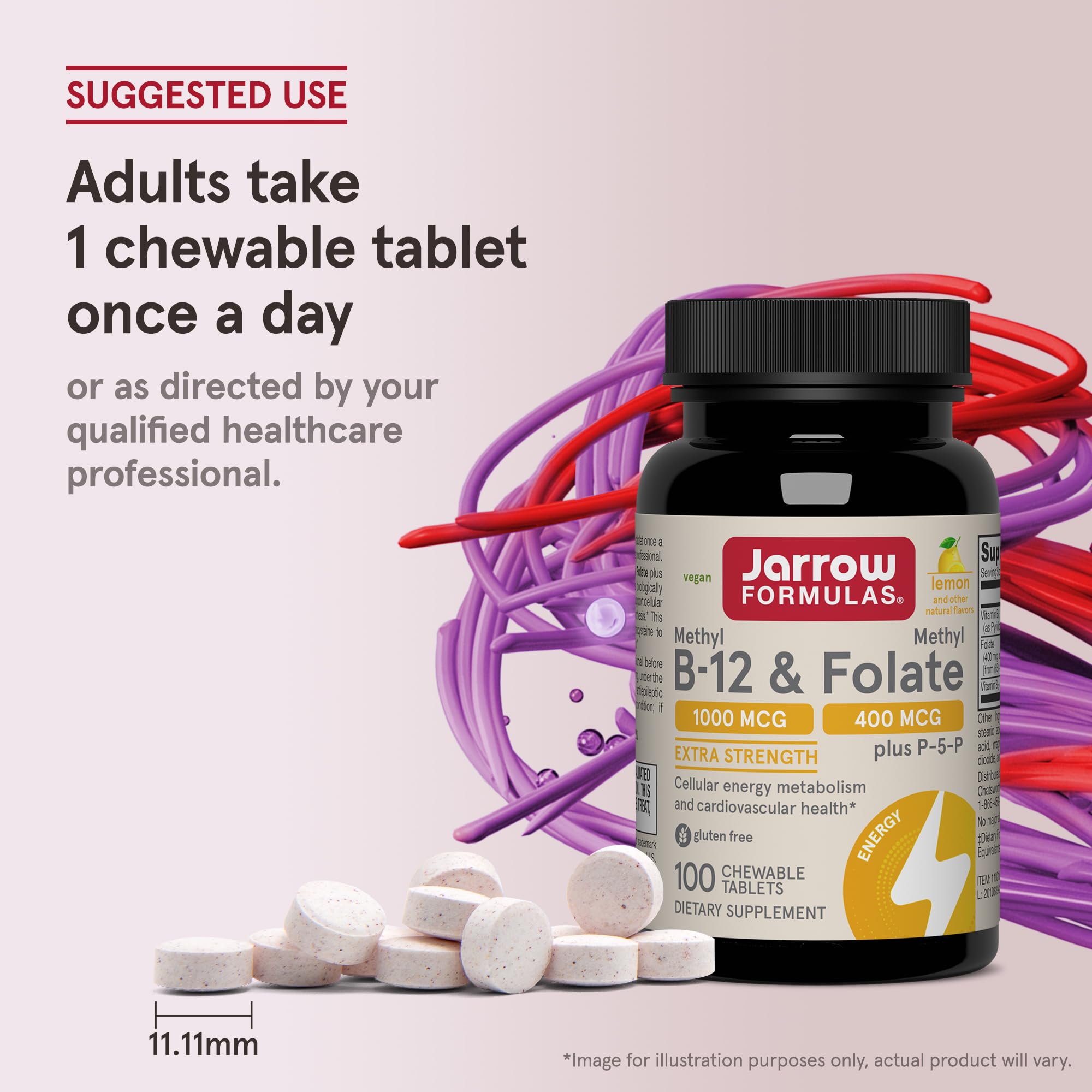 Jarrow Formulas Methyl B-12 & Methyl Folate, Bioactive Vitamin B9 & Vitamin B12 Supplement, Supports Cellular Energy Production, Healthy Brain Function & Metabolism Jarrow Formulas buy supplements canada