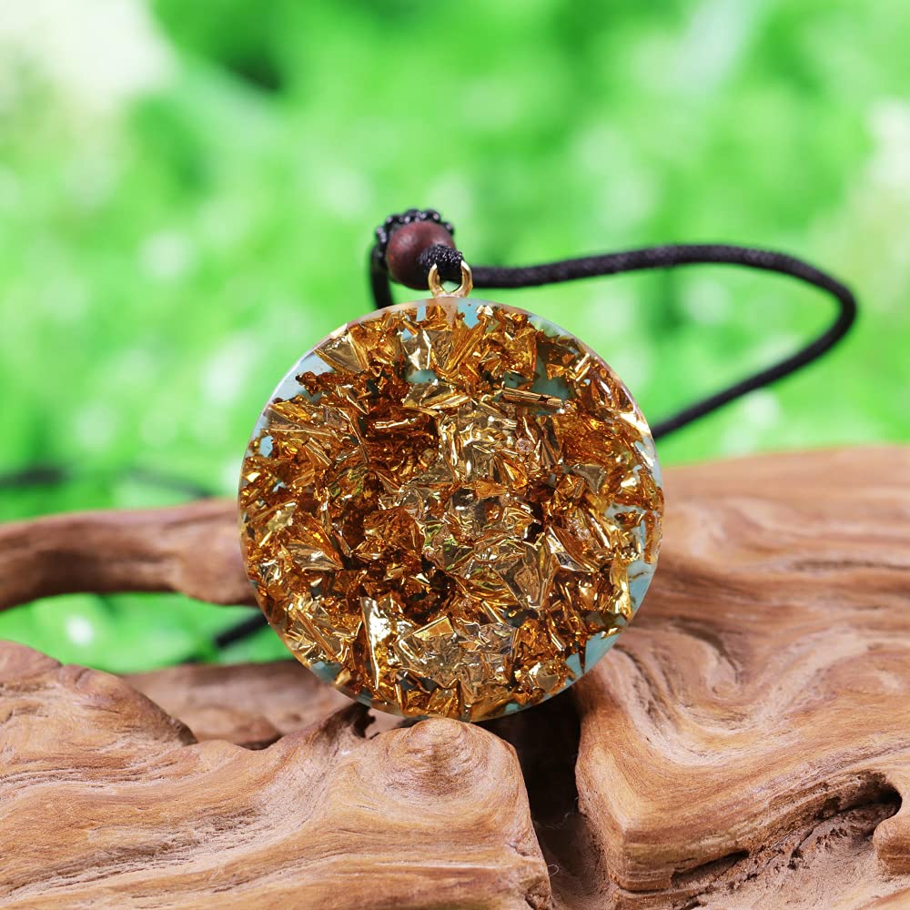 Day Day Up Turquoise Orgonite Pendant Healing Crystal jewelry Orgone Yoga Necklace Reiki Spiritual Day Day Up buy supplements canada