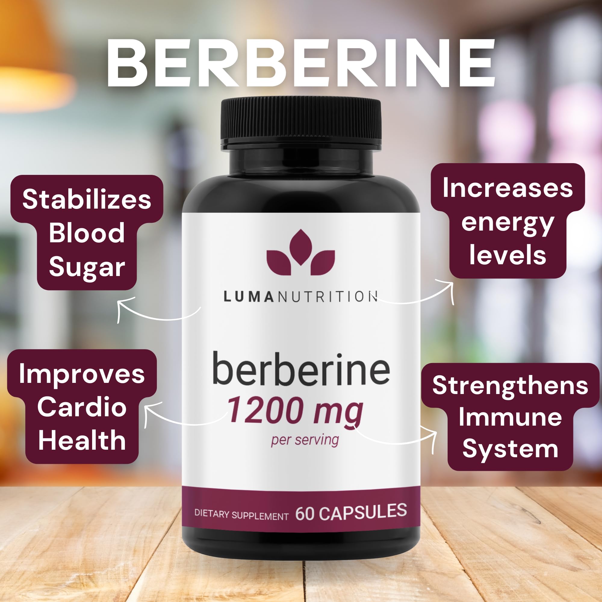 Luma Nutrition Berberine Supplement - Berberine 1200mg Per Serving - Berberine HCI Luma Nutrition buy supplements canada