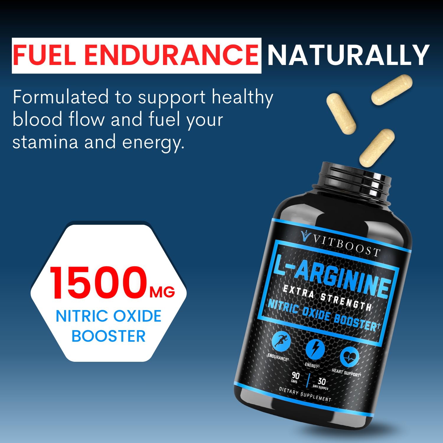 L Arginine Capsules with L-Citrulline 1500mg - Nitric Oxide Booster for Stamina, Muscle, Energy & Vascularity - L-Arginine and Essential Amino Supplement for Extra Strength VITBOOST buy supplements canada