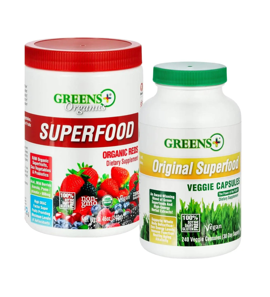 Greens+ Organic Reds Superfood Powder Organic Super Veggie Capsules Greens+ buy supplements canada