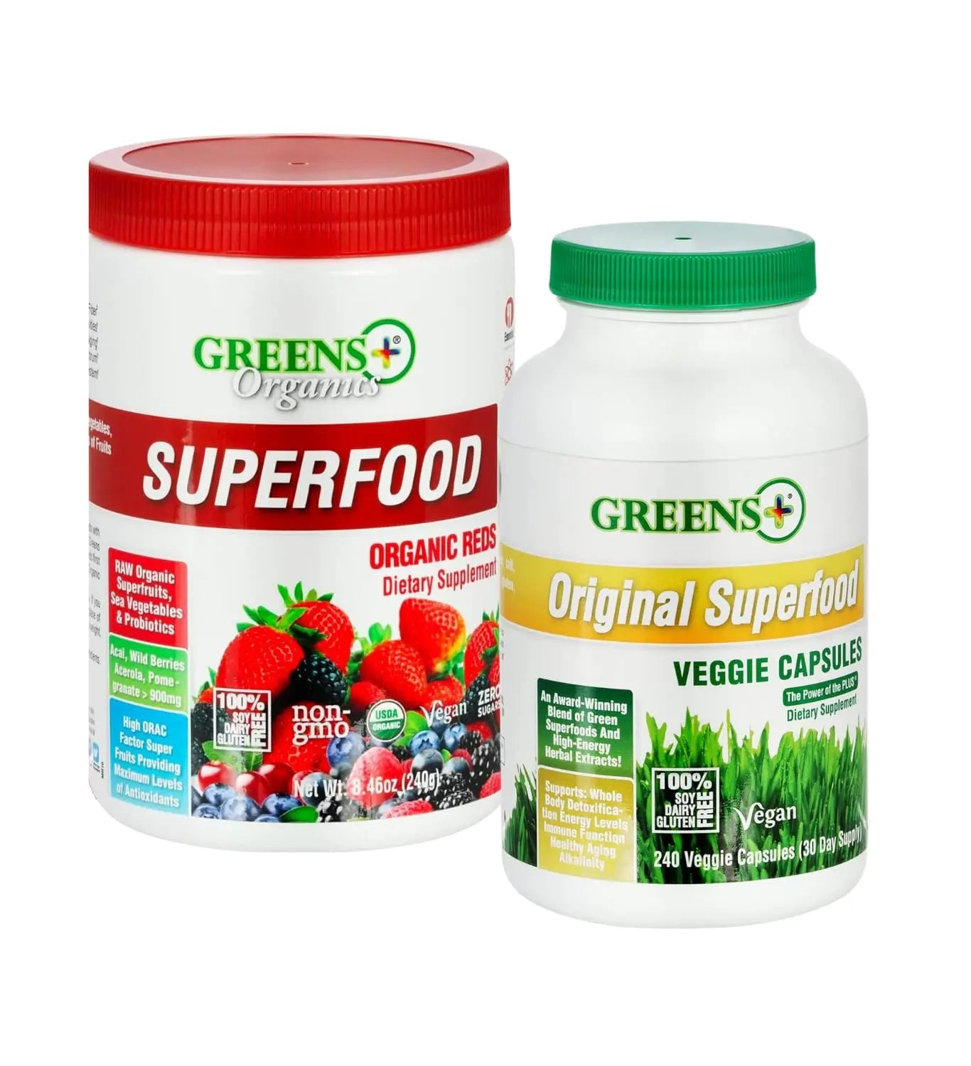 Greens+ Organic Reds Superfood Powder Organic Super Veggie Capsules Greens+ buy supplements canada