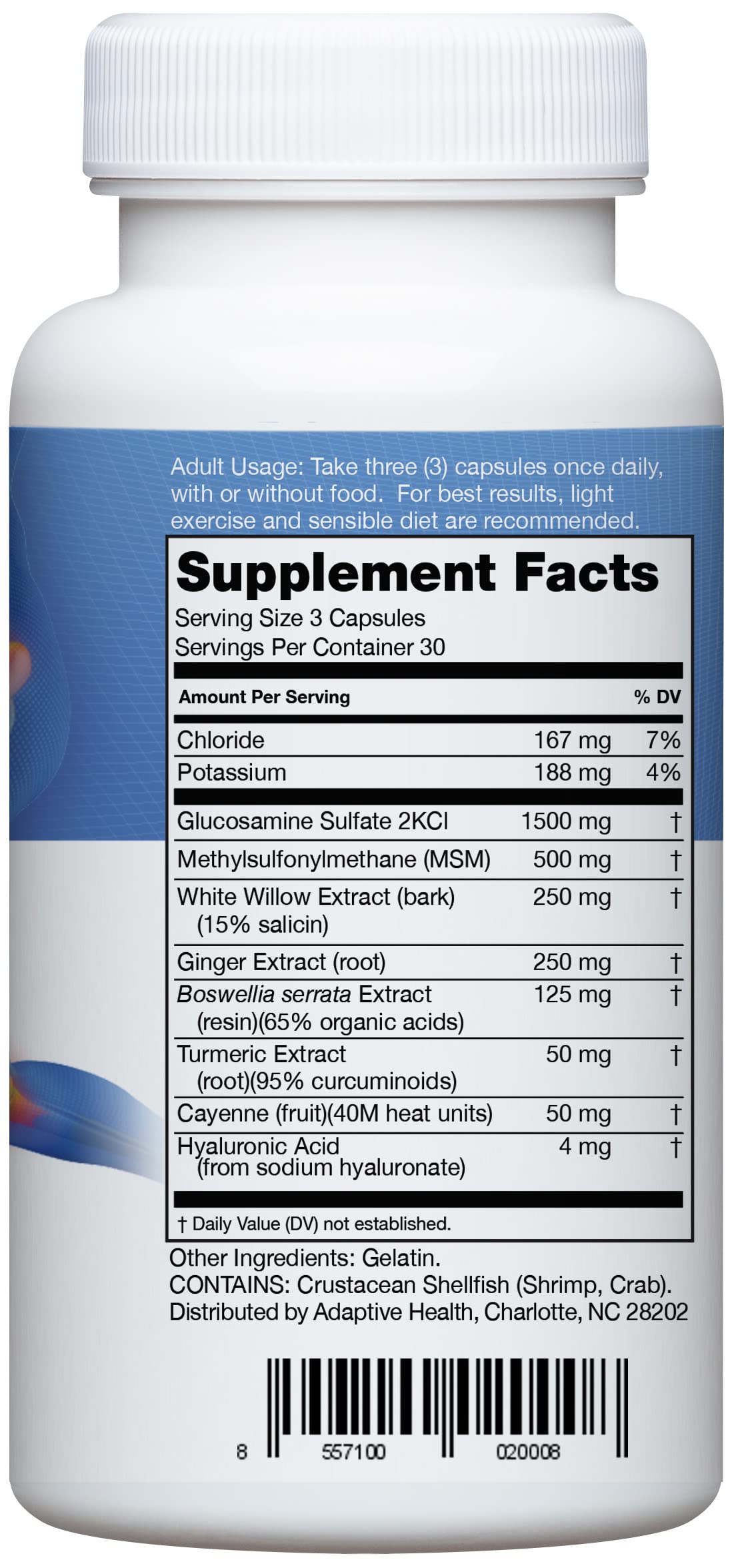Instaflex Joint Support Supplement for Men and Women - Glucosamine, MSM, White Willow, Turmeric, Ginger, Cayenne, Hyaluronic Acid - 180 Capsules Instaflex buy supplements canada