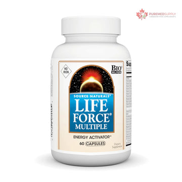 Source Naturals Life Force Multiple Iron Free Daily Multivitamin High Potency Essential Vitamins, Minerals, Antioxidants & Nutrients - Energy & Immune Boost* - 60 Capsules Source Naturals buy supplements canada
