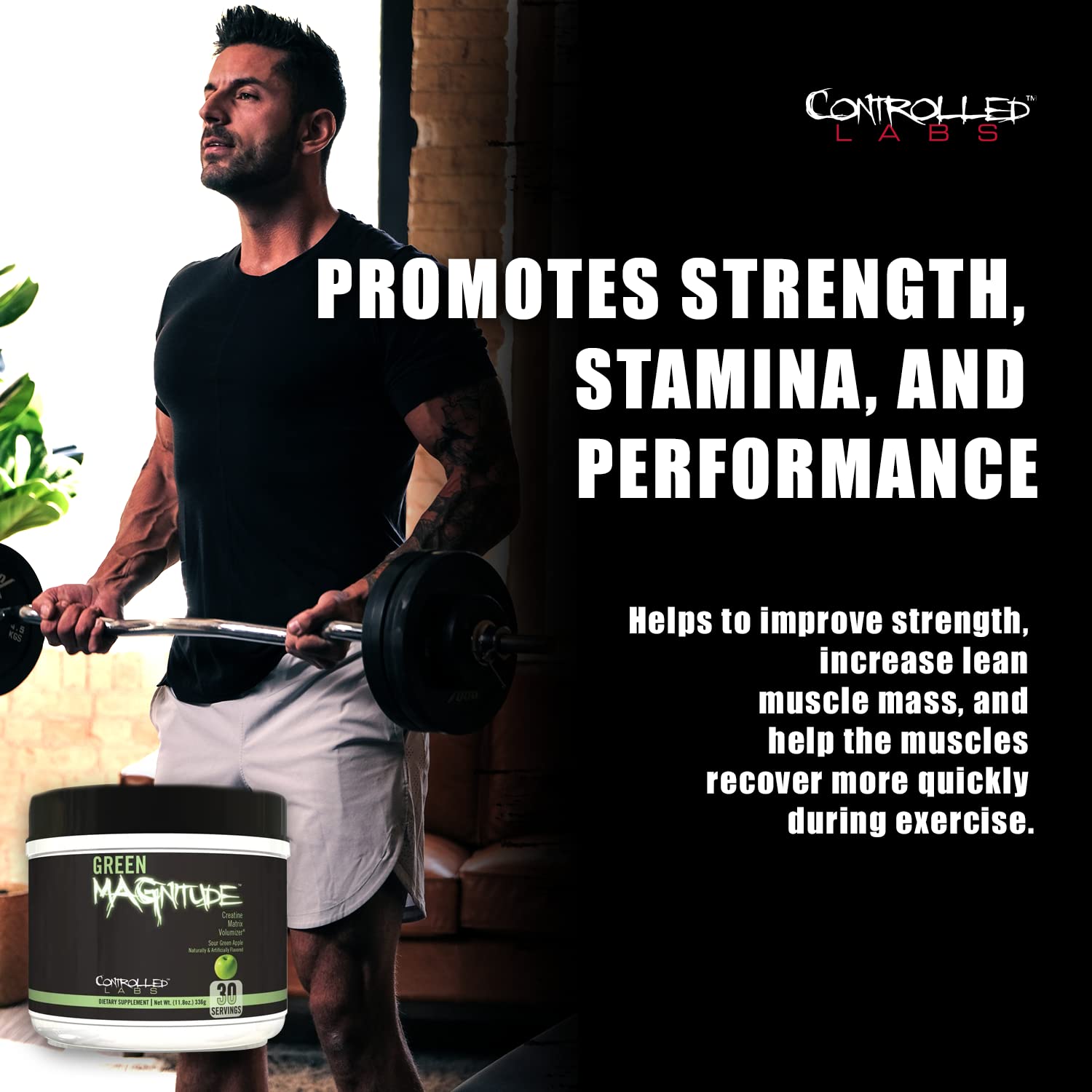 CONTROLLED LABS Green Magnitude Supplement, Synergistic Creatine Formula Powder CONTROLLED LABS buy supplements canada