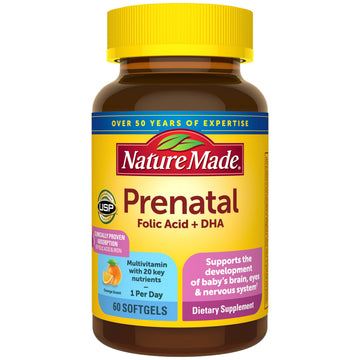 Nature Made Prenatal Vitamins for Women with Folic Acid + DHA, Prenatal Vitamin and Mineral Supplement for Daily Nutritional Support Nature Made buy supplements canada