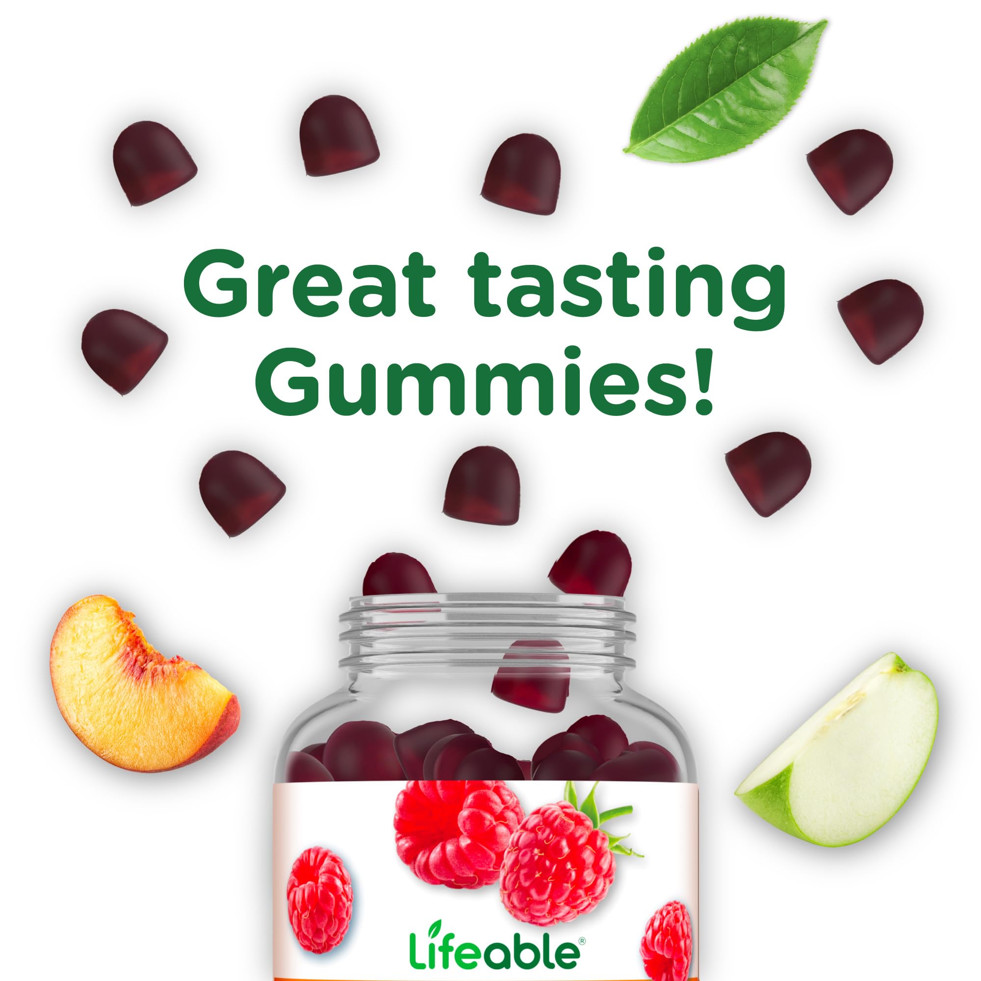 Lifeable Prebiotic Fiber Gummies for Adults | 5g | Great Tasting Fiber Supplement Gummies | Prebiotic Gummies for Digestive Health Lifeable buy supplements canada