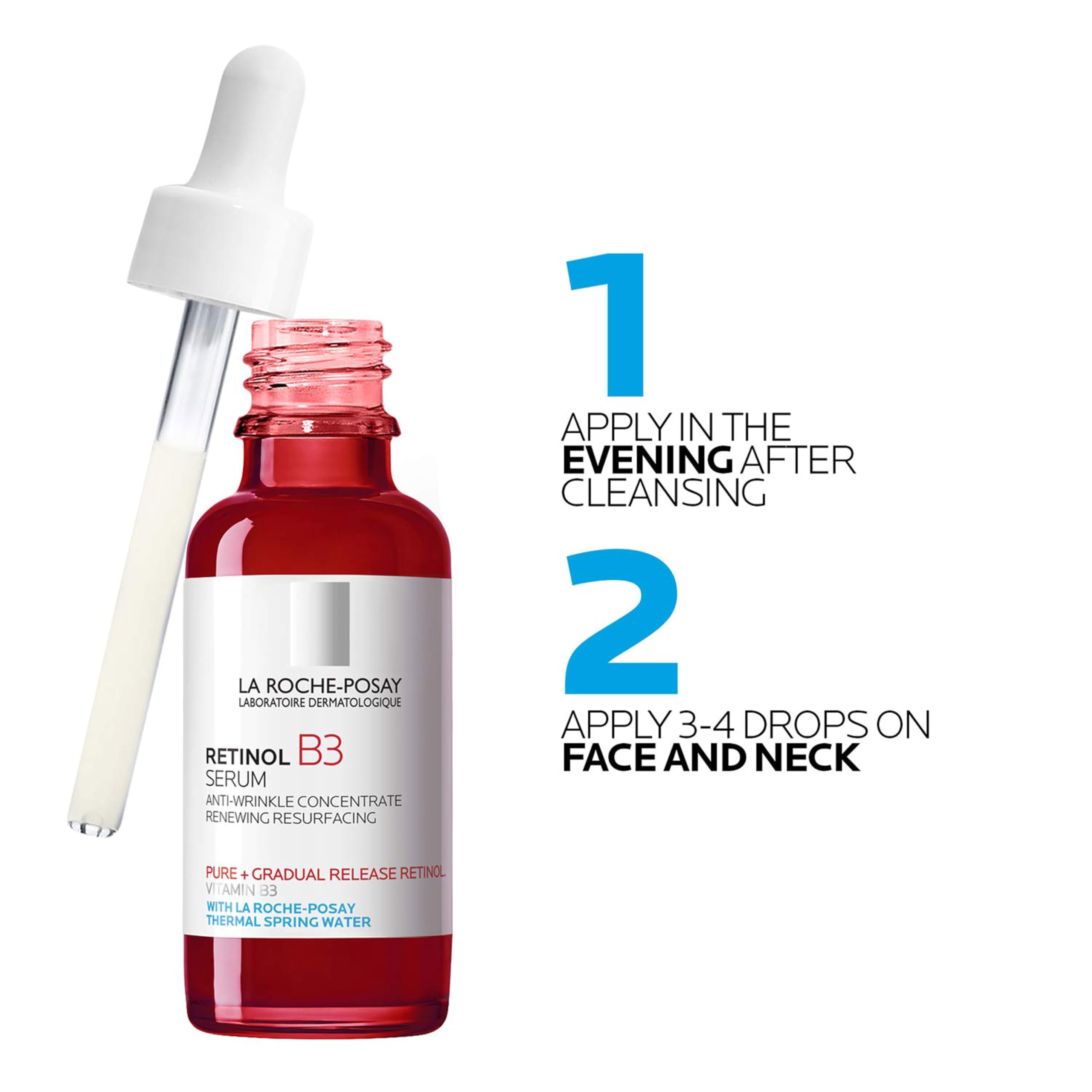 La Roche-Posay Pure Retinol Face Serum with Vitamin B3, Anti Aging Face Serum for Lines, La Roche-Posay buy supplements canada