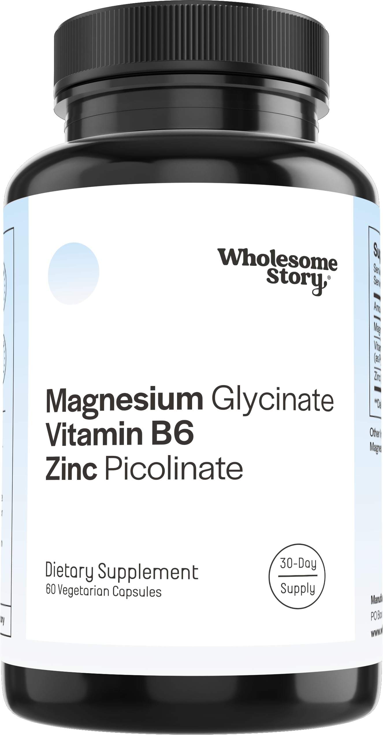 Zinc Picolinate, Magnesium Glycinate Supplements with P5P Vitamin B6 | Magnesium and Zinc Vitamin | Reproductive & Fertility Health, Hormone Balance, Immune System Support | 30 Day Supply Wholesome Story buy supplements canada