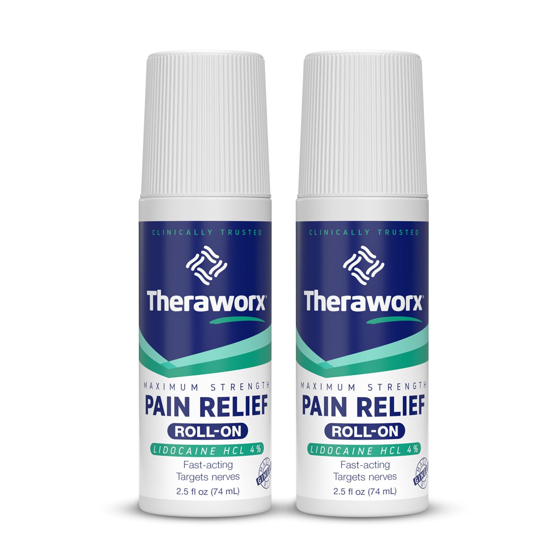 Theraworx Maximum Strength Pain Relief Roll-On with Lidocaine, Fast-Acting - 2.5 Oz - 2 Count Theraworx buy supplements canada