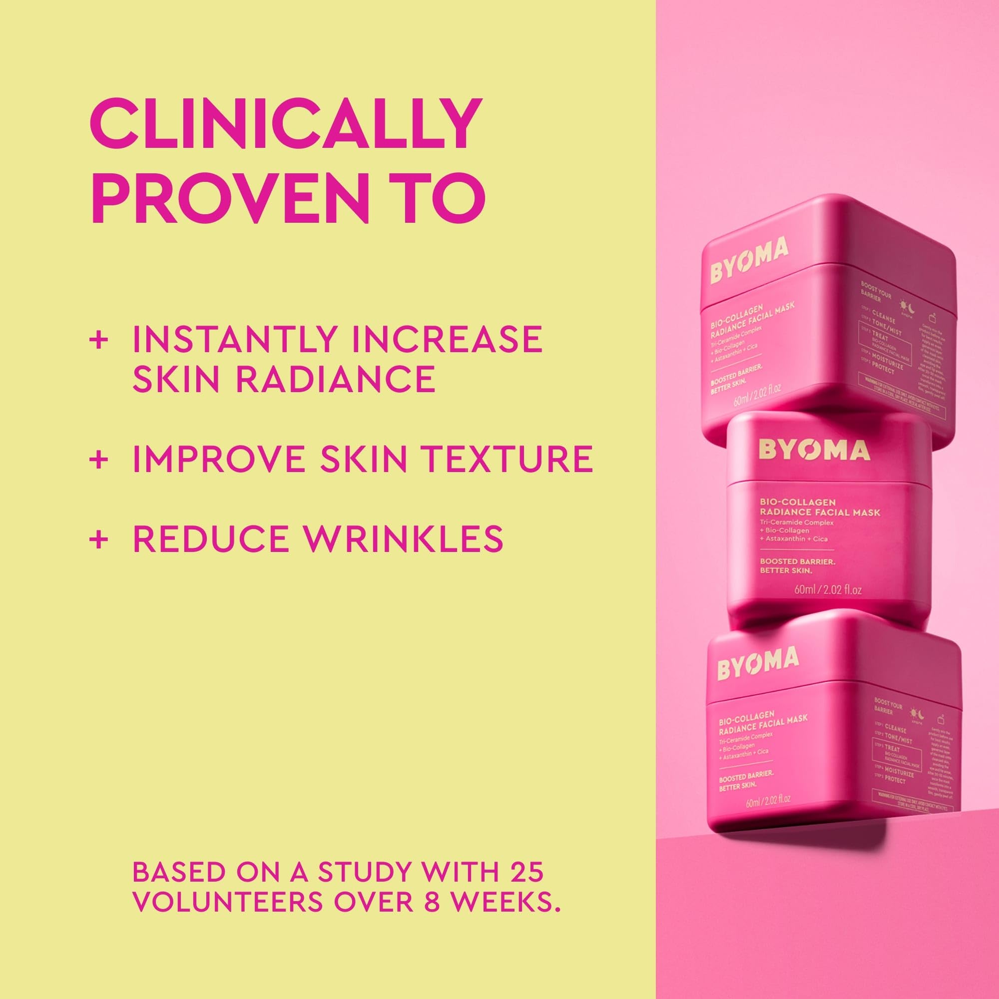 BYOMA Bio-Collagen Radiance Facial Mask - Transformative Liquid Sheet Mask for Glass Skin - Instant radiance, Visibly Improved Elasticity BYOMA buy supplements canada