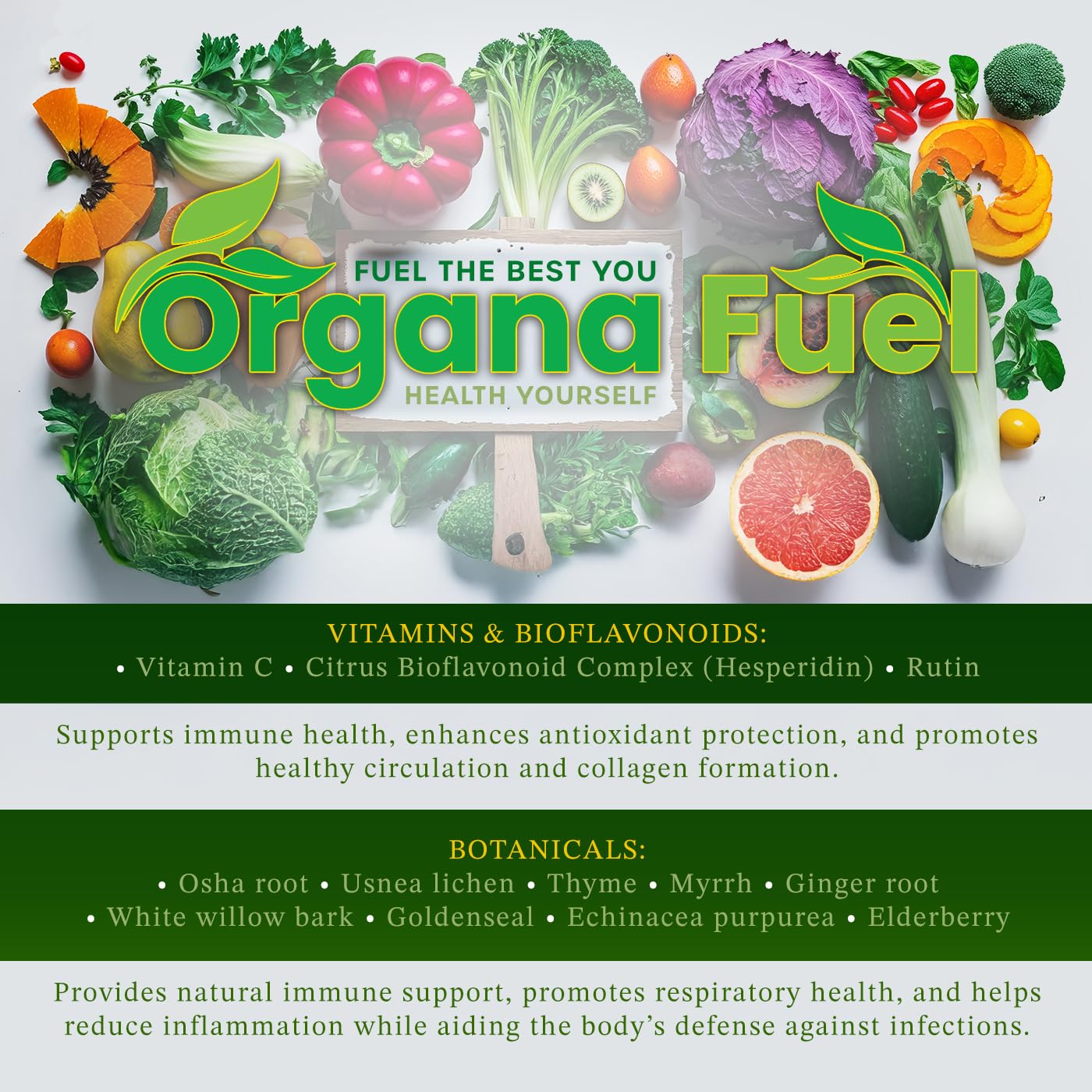 Organa Fuel 30-Day Supply: Advanced Liquid Immune Support Supplement, Supports Cellular, Gut & Organ Health, Vitamins, Minerals, Superfoods, Antioxidant. for Adults & Kids 12+ - 8 fl oz (Pack of 1) Organa Fuel buy supplements canada