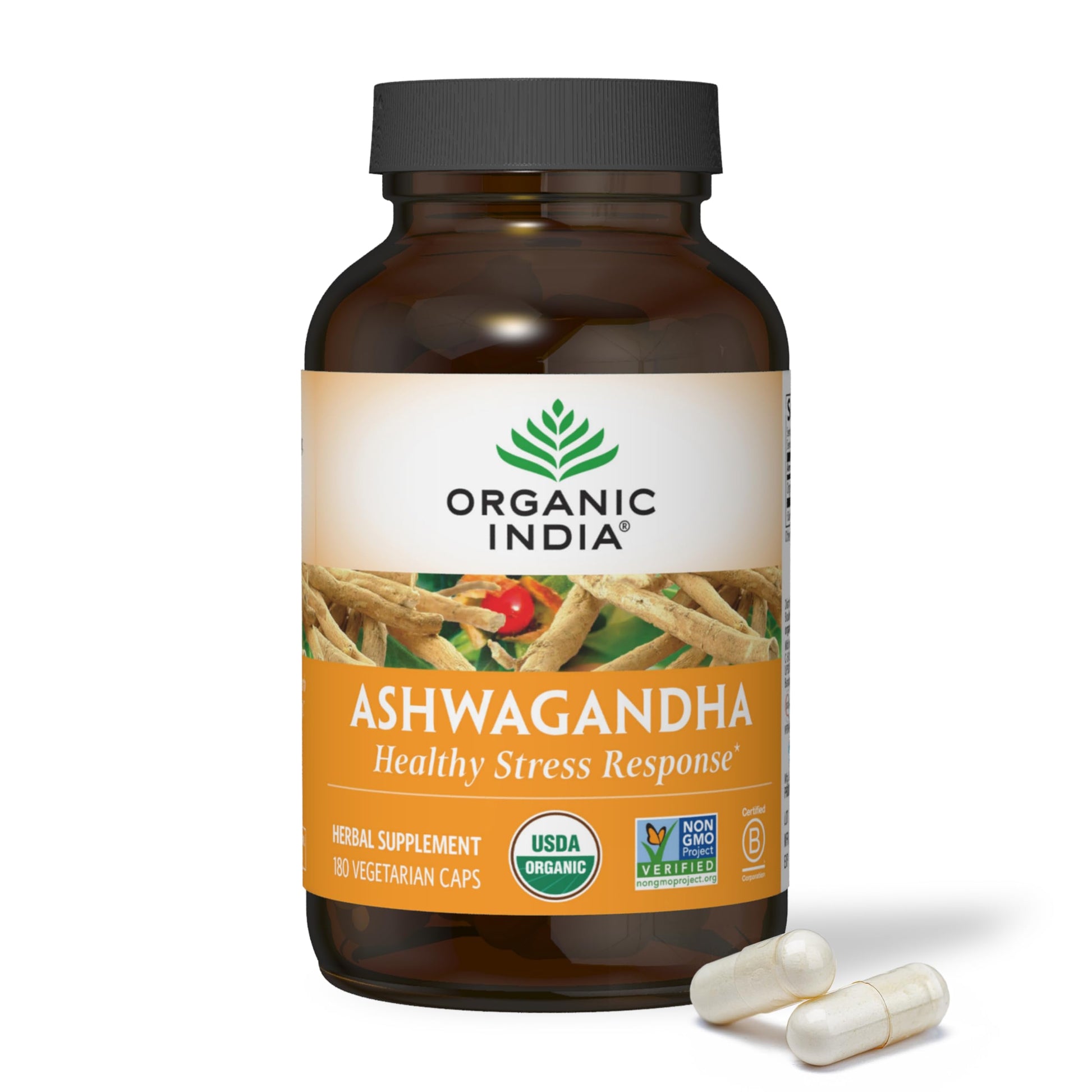 Organic India Ashwagandha Herbal Supplement - Stress Response Support, Vegan, Gluten Organic India buy supplements canada