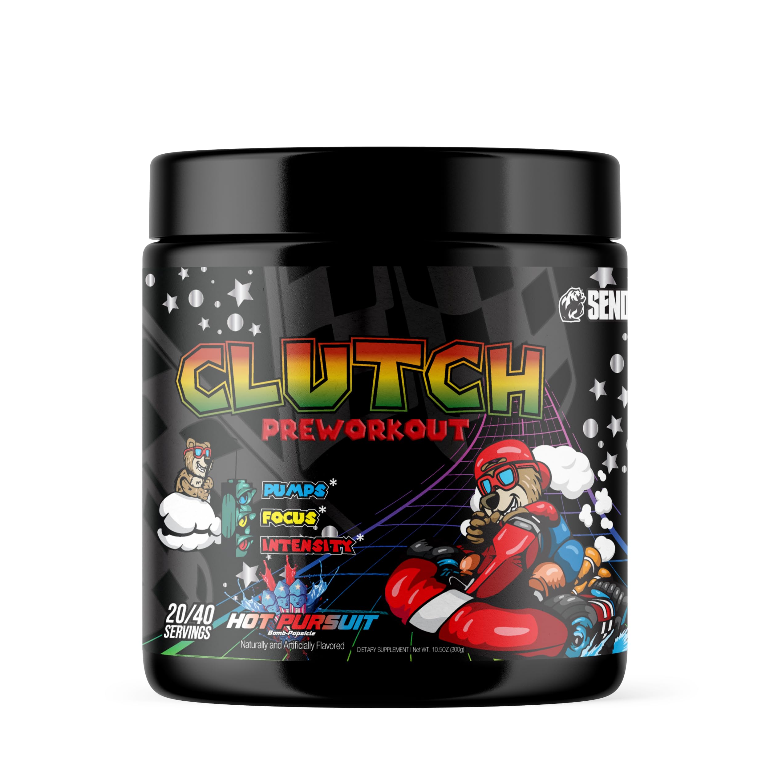 Sender Brand Clutch Hot Pursuit - High-Stim Pre-Workout Powerhouse with Beta Alanine Sender buy supplements canada