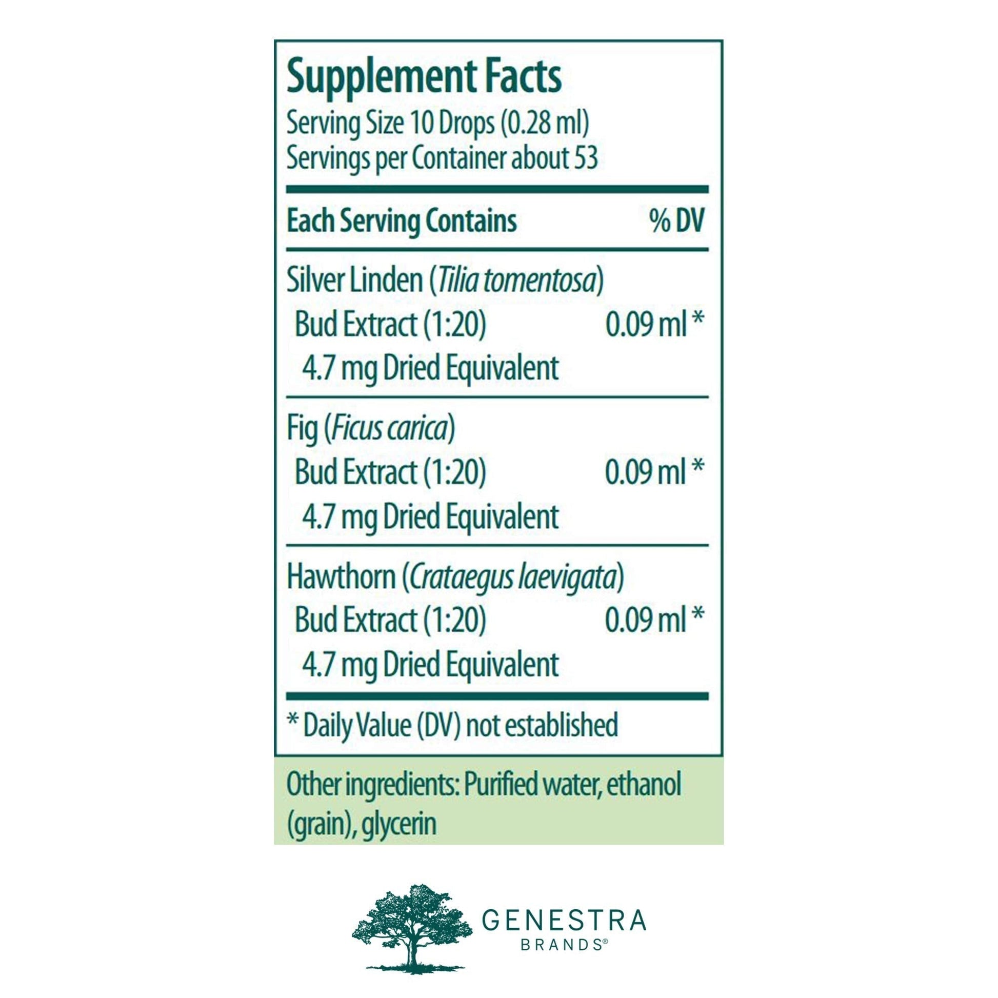 Genestra Brands Calm-gen | Silver Linden, Fig, and Hawthorn Herbal Supplement | 0.5 fl. oz. Genestra Brands buy supplements canada