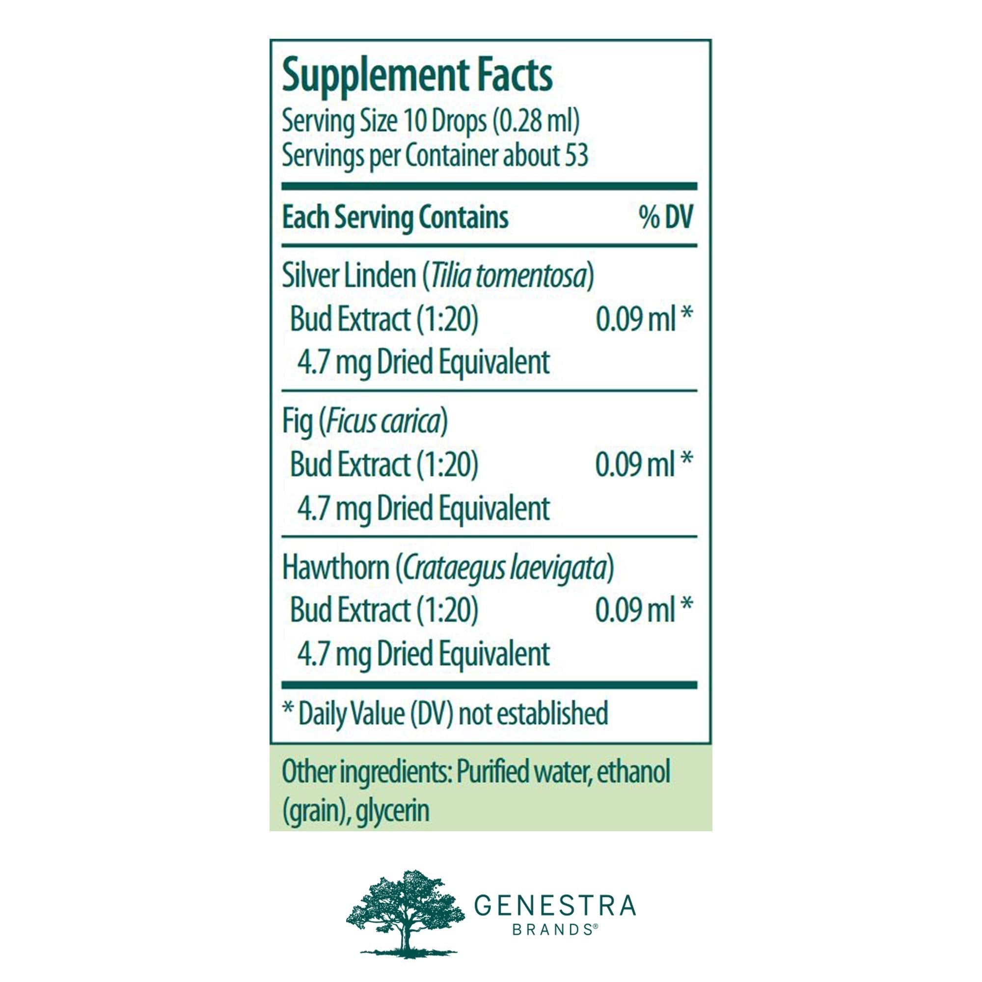 Genestra Brands Calm-gen | Silver Linden, Fig, and Hawthorn Herbal Supplement | 0.5 fl. oz. Genestra Brands buy supplements canada