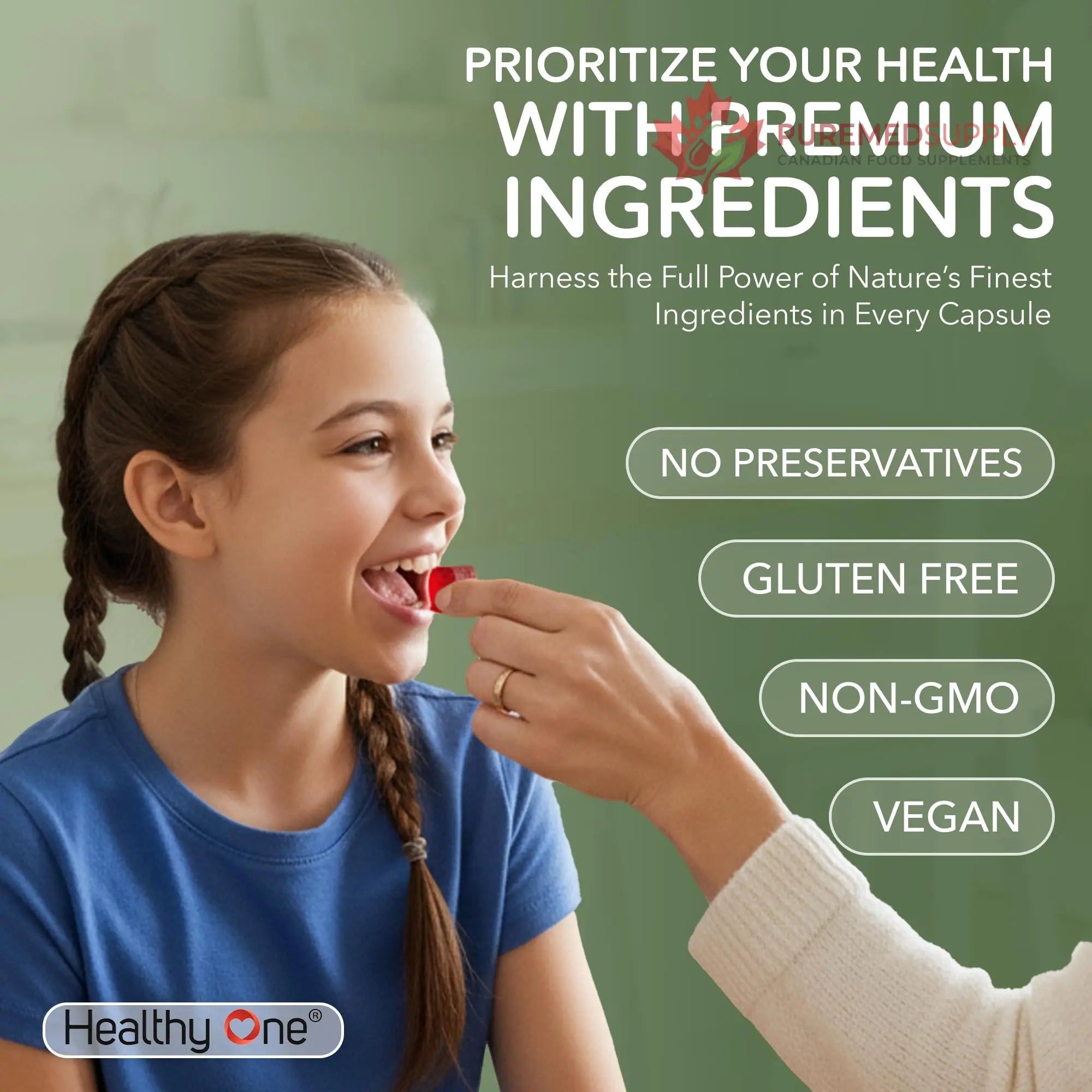 Fruits & Veggies Sugar-Free Gummies - 27 Whole Foods - Equals 3 Servings of Fruits & Vegetables - Improve Energy, Focus & Immune Function - Fiber - Antioxidants - Organic Ingredients - 14 Packets Healthy One buy supplements canada