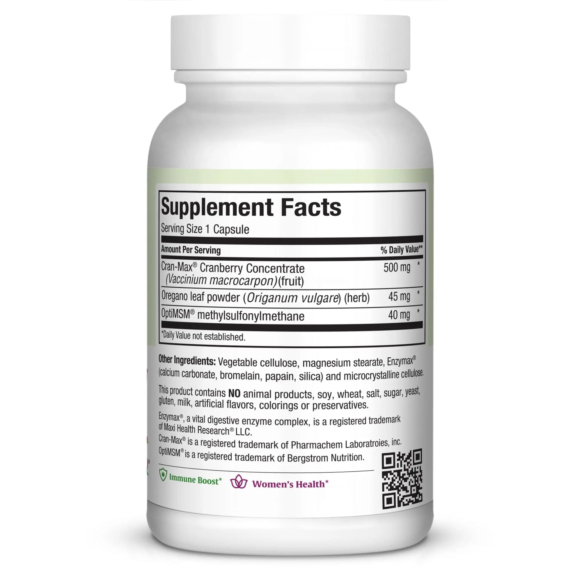 Maxi Health Cranberry Supplement for Urinary Tract & Immune Boost – Cranberry Pills for Women and Men with MSM & Oregano – 120 Capsules Maxi Health buy supplements canada