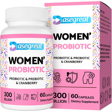 300 Billion CFUs Probiotics for Women,12 Strains Probiotics with Prebiotic Cranberry Heafetine buy supplements canada