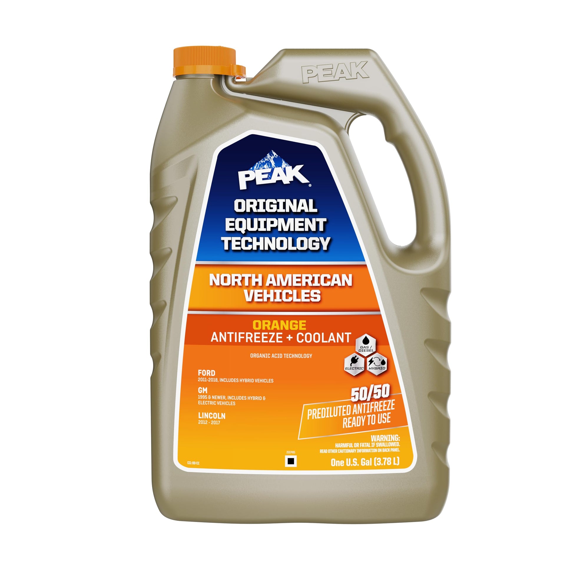 PEAK OET Extended Life Orange 50/50 Prediluted Antifreeze/Coolant for North American Vehicles, 1 Gal. PEAK buy supplements canada